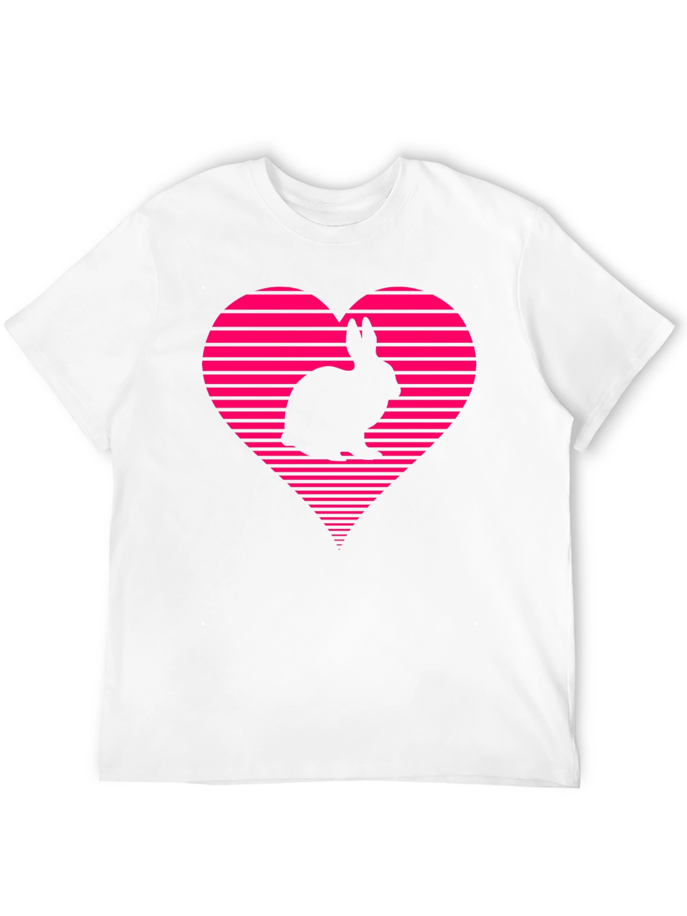 Rabbit Heart Graphic Tee - Black