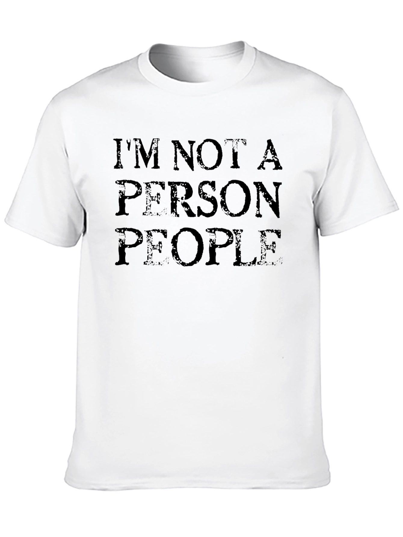 Im Not a Person People Black T-Shirt