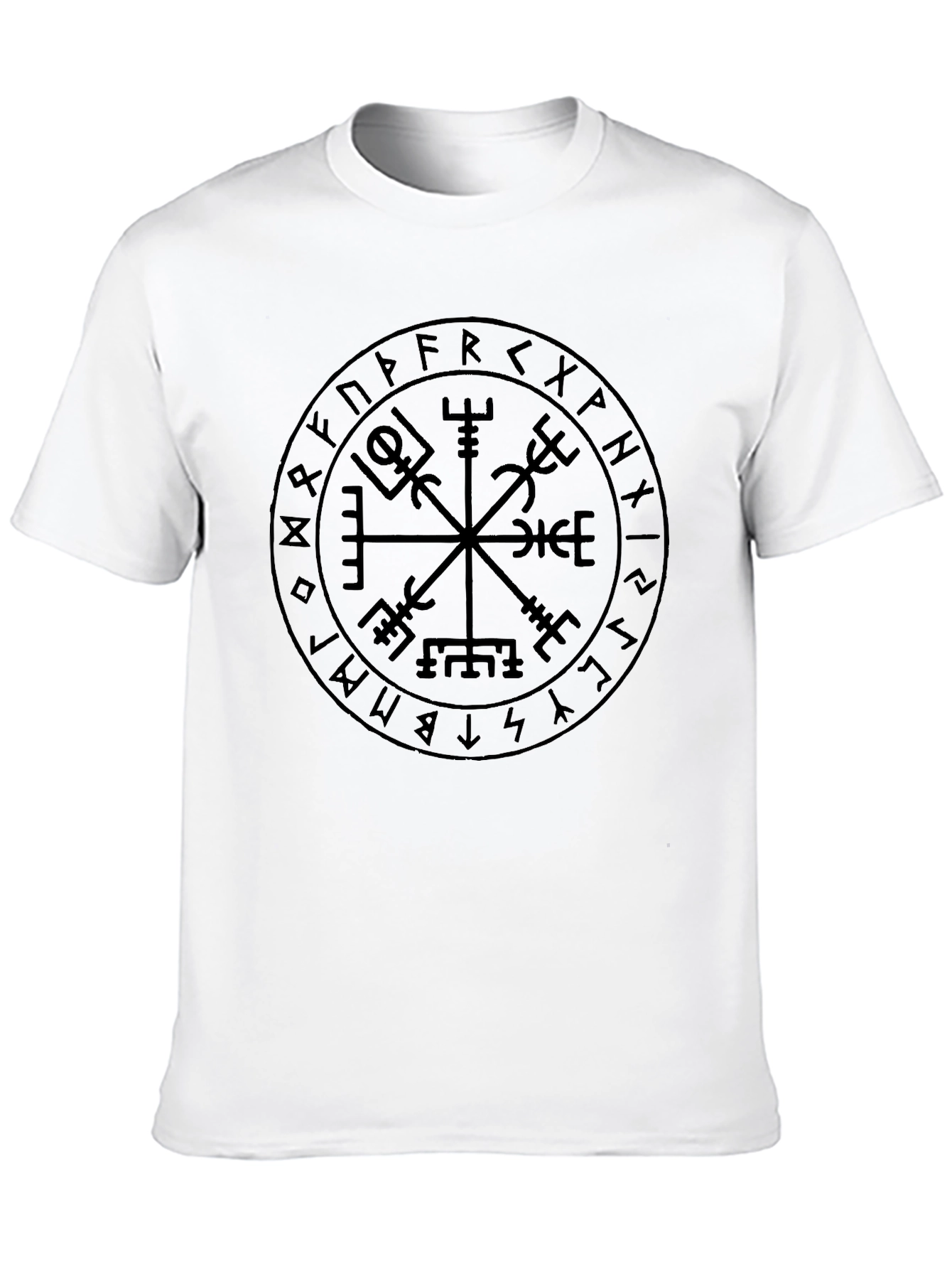 Vegvisir Compass T-Shirt - Viking Runes