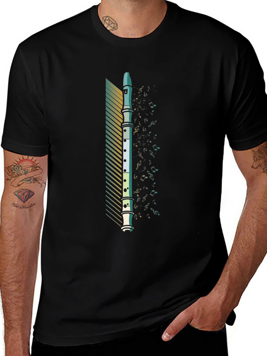 Musical Recorder T-Shirt - Unique Instrument Graphic Tee