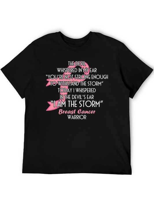 Breast Cancer Warrior T-Shirt - I Am The Storm