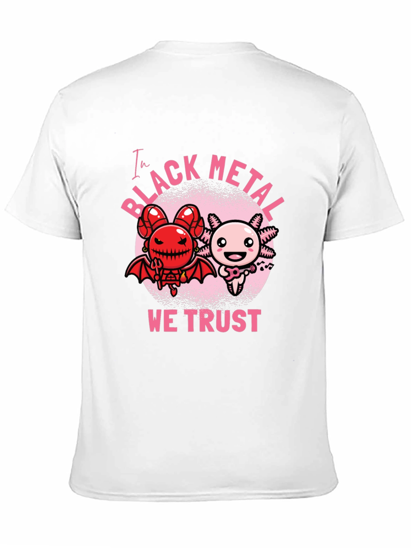 Black Metal Axolotl Graphic Tee