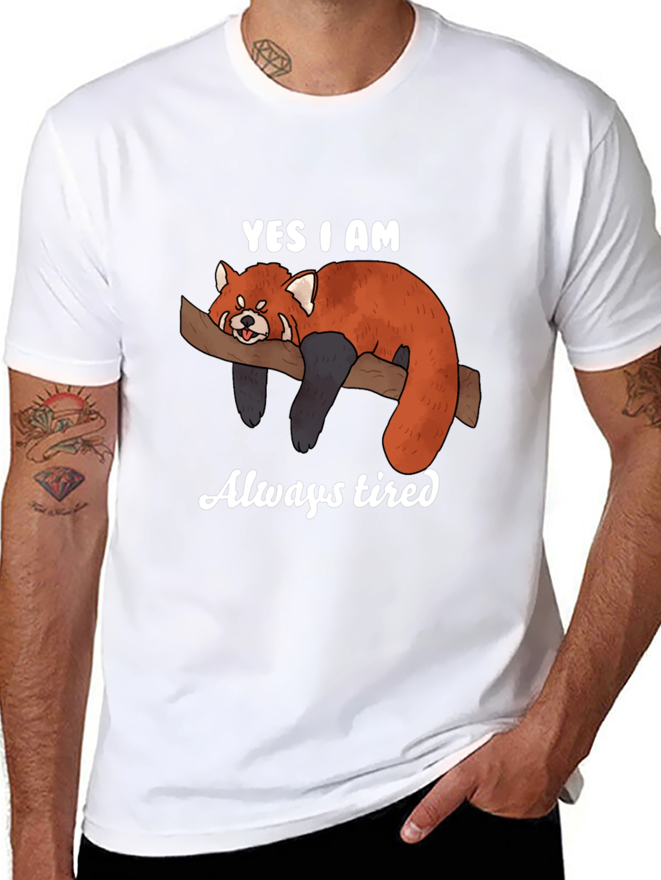 Always Tired Red Panda T-Shirt