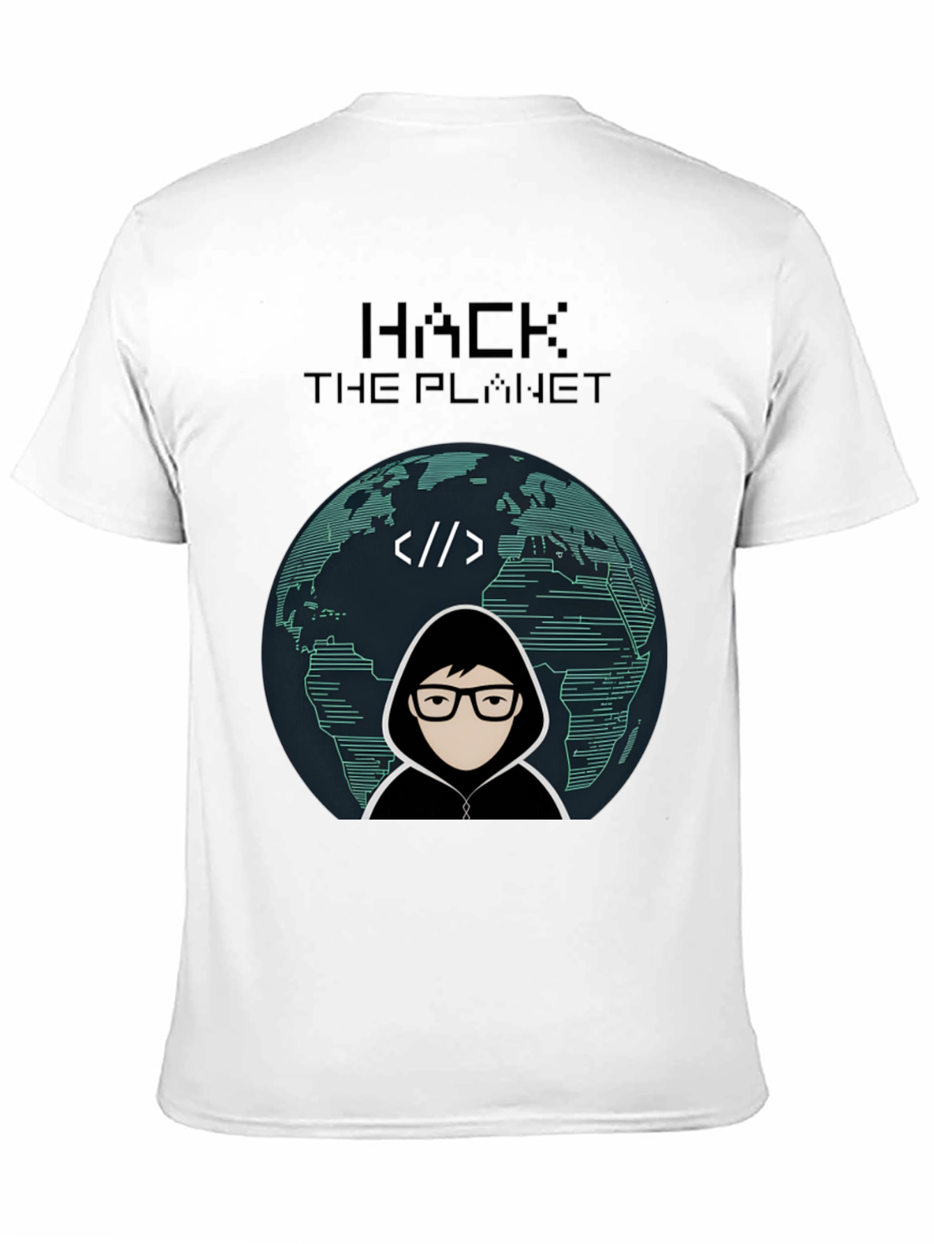 Hack the Planet Graphic Tee - Geek Chic Style