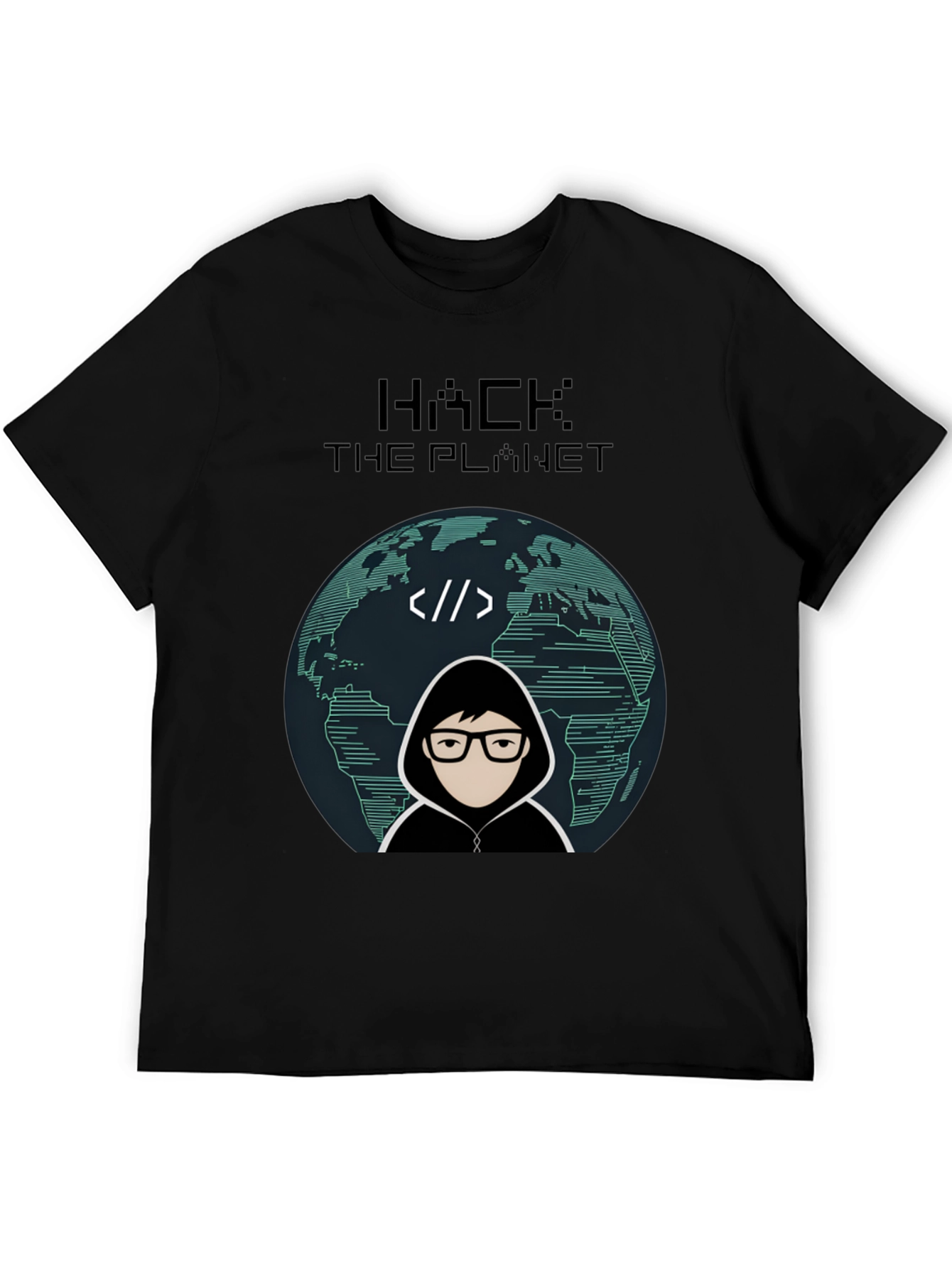 Hack the Planet Graphic Tee - Geek Chic Style