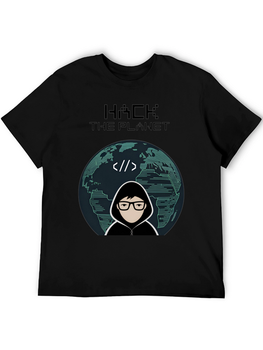 Hack the Planet Graphic Tee - Geek Chic Style