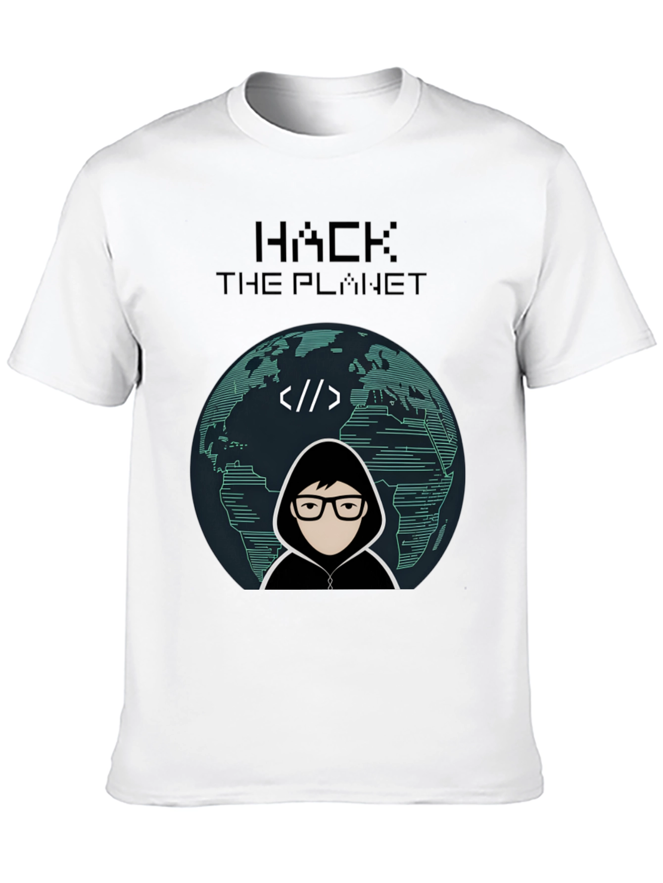 Hack the Planet Graphic Tee - Geek Chic Style