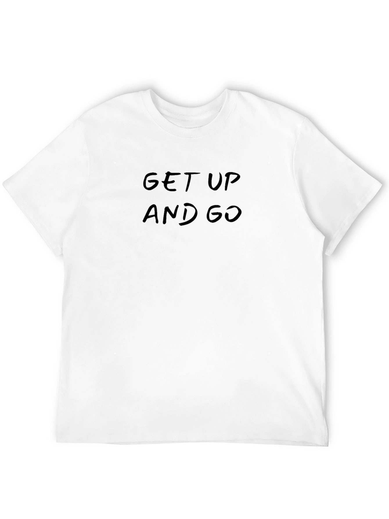 Get Up And Go Black T-Shirt