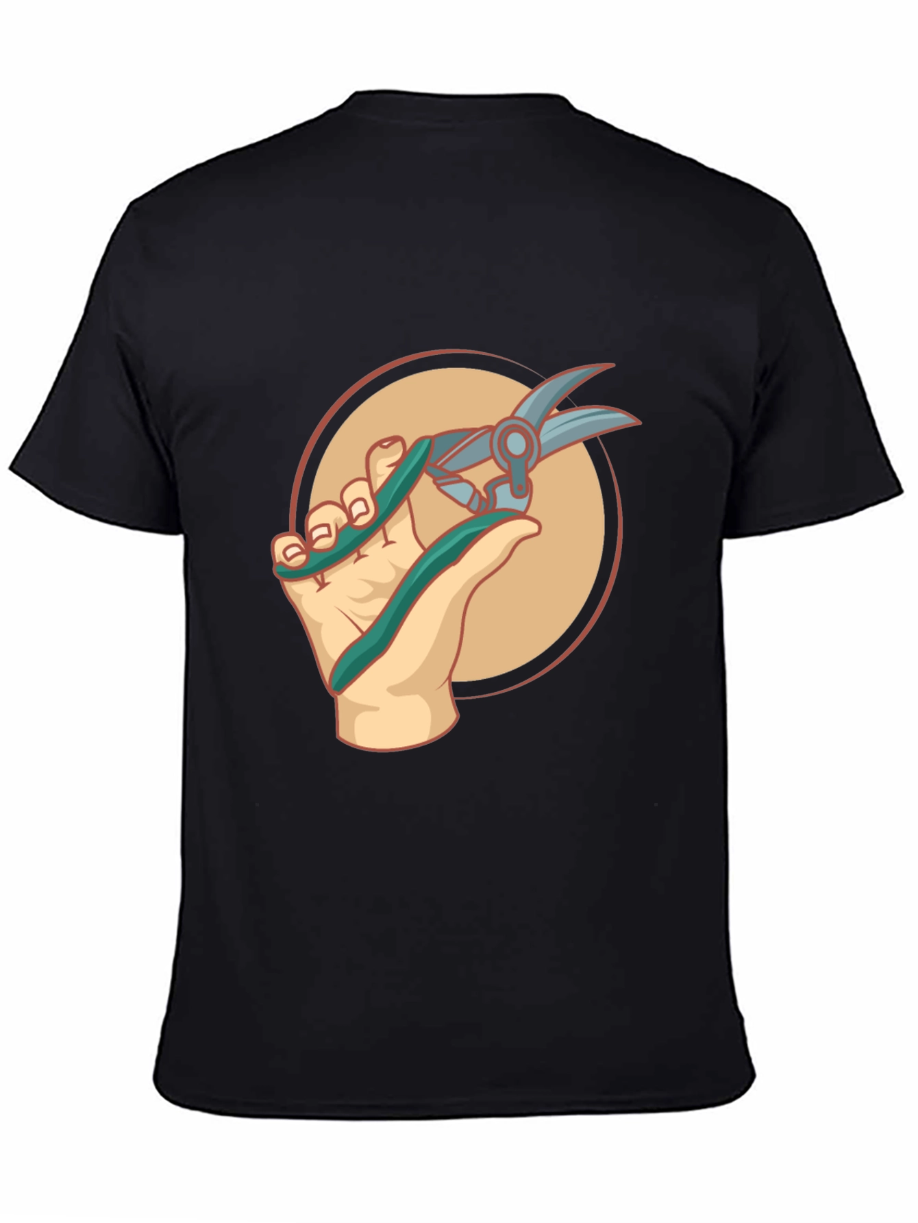 Barber Hand Graphic Tee - Black