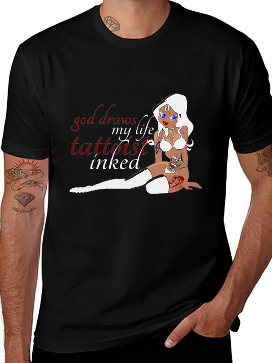 Tattooed Life T-Shirt - Inked Cartoon Girl
