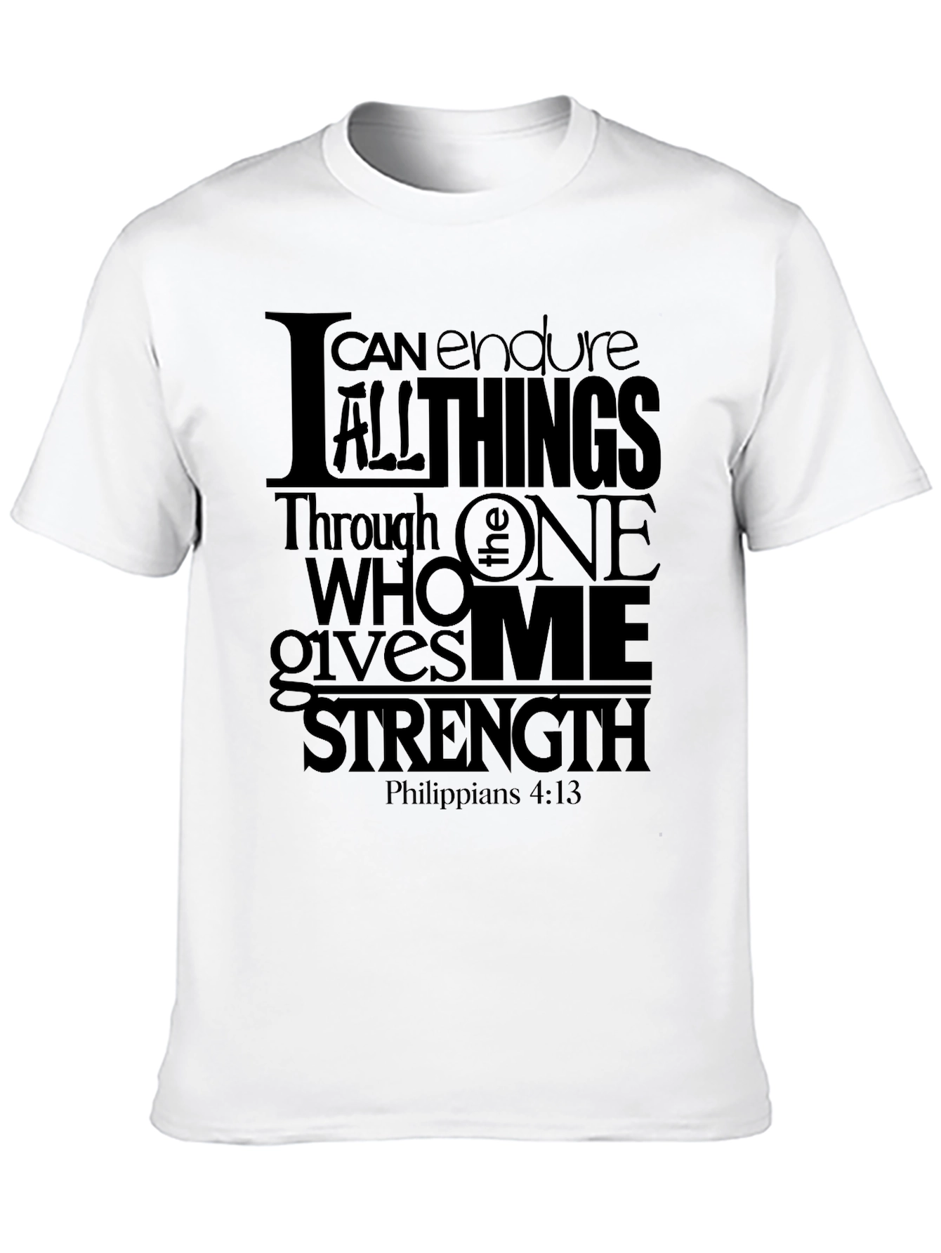 I Can Do All Things Black T-Shirt