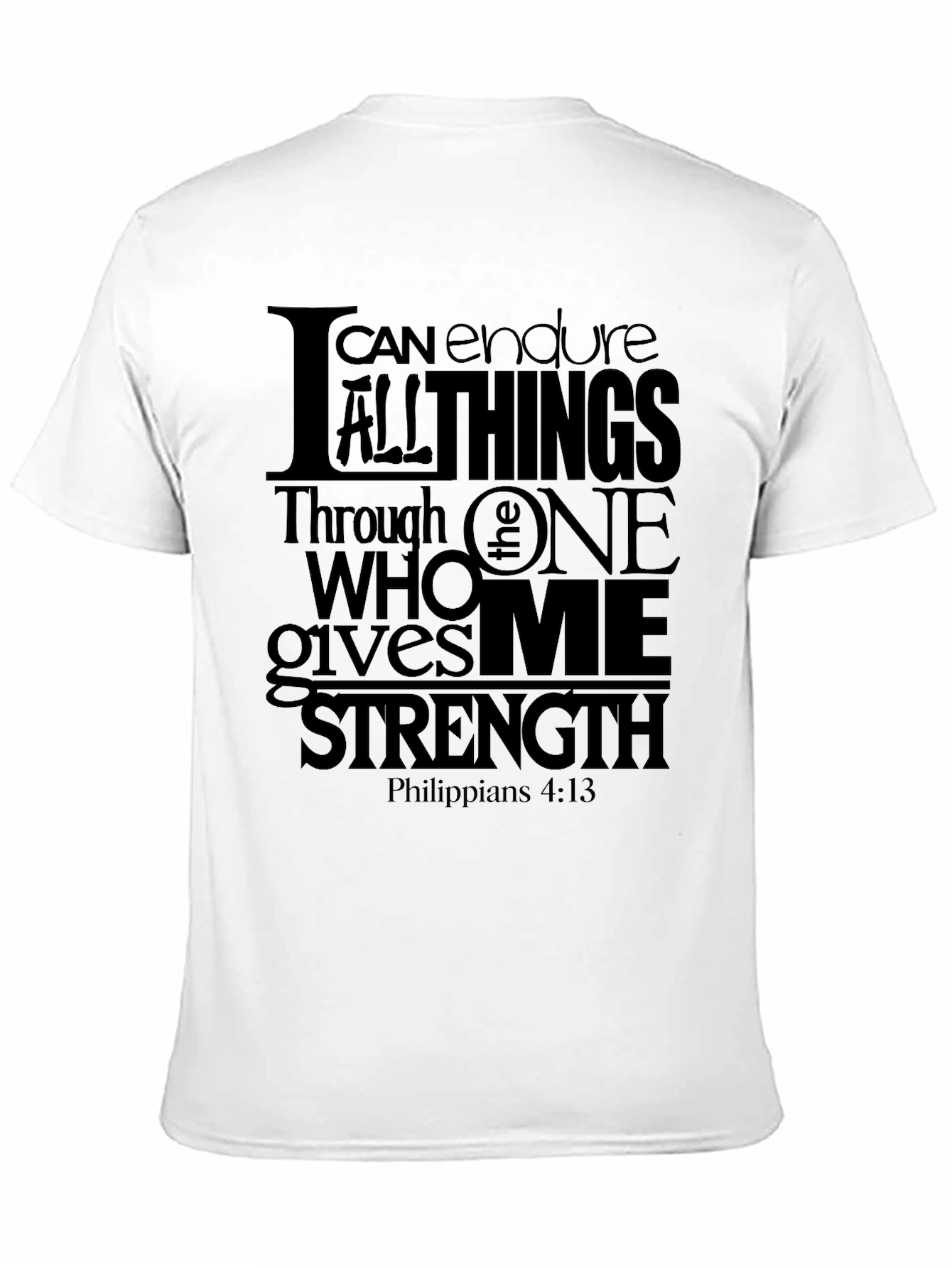 I Can Do All Things Black T-Shirt
