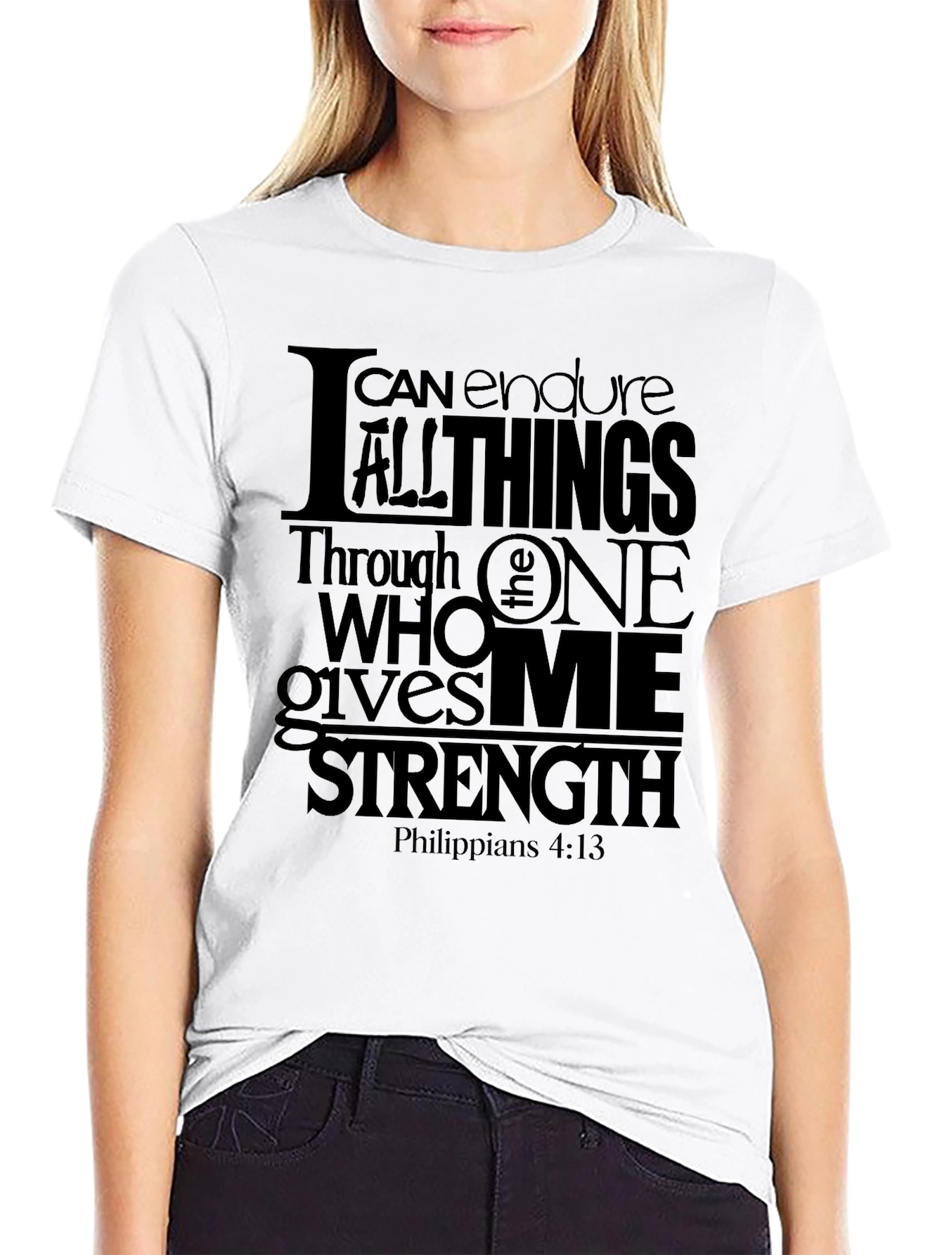 I Can Do All Things Black T-Shirt
