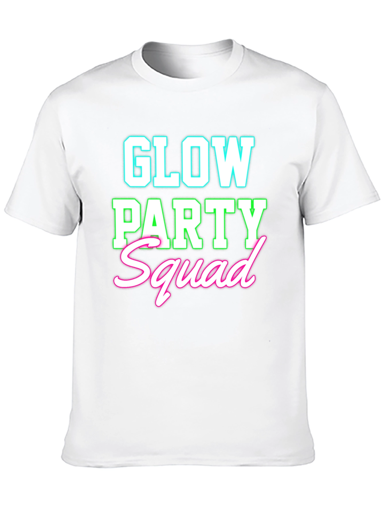 Glow Party Squad T-Shirt - Neon Design