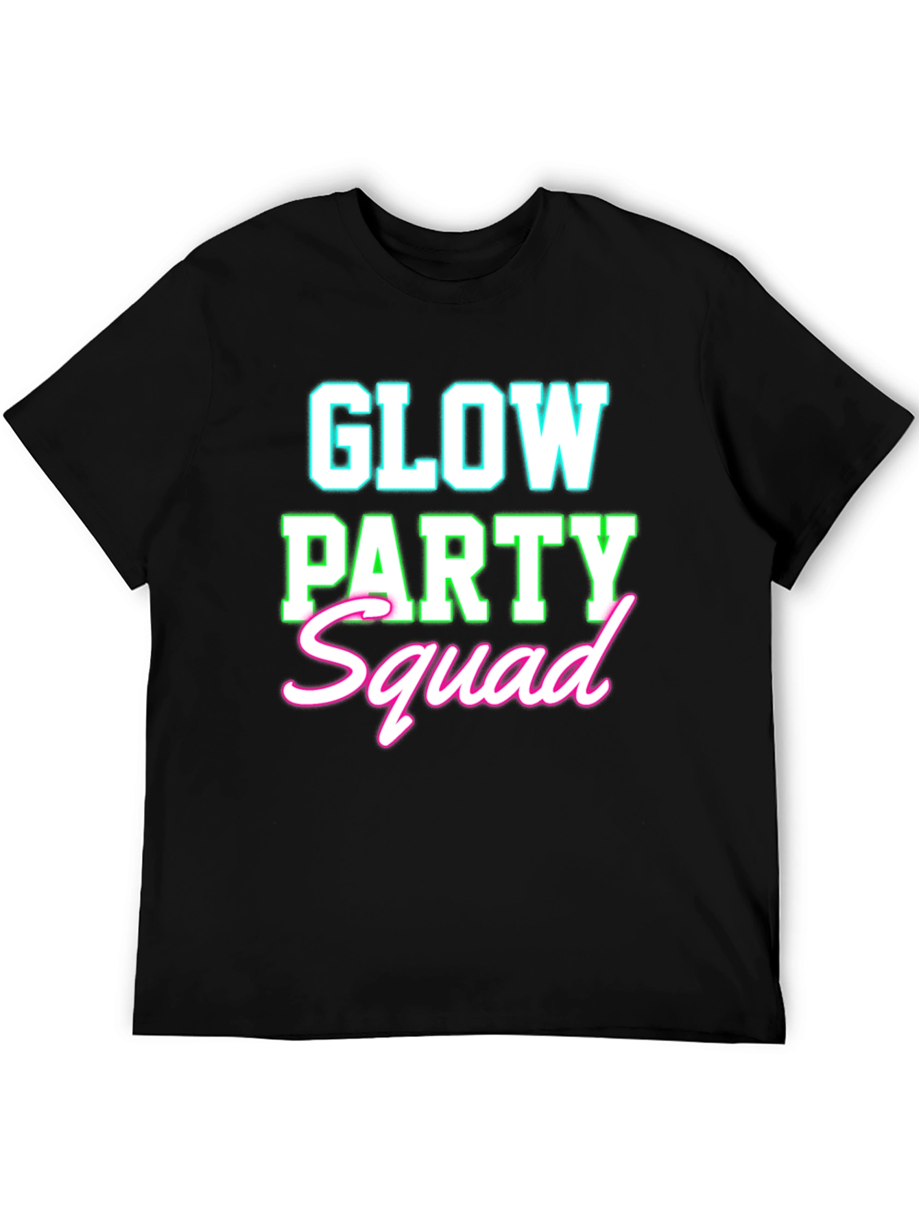 Glow Party Squad T-Shirt - Neon Design
