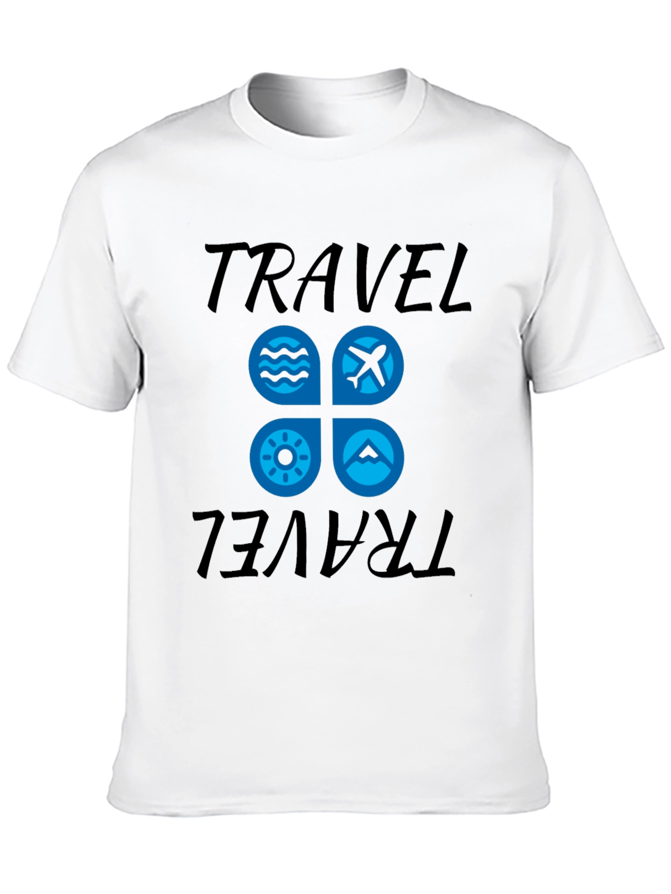 Travel Graphic Black T-Shirt