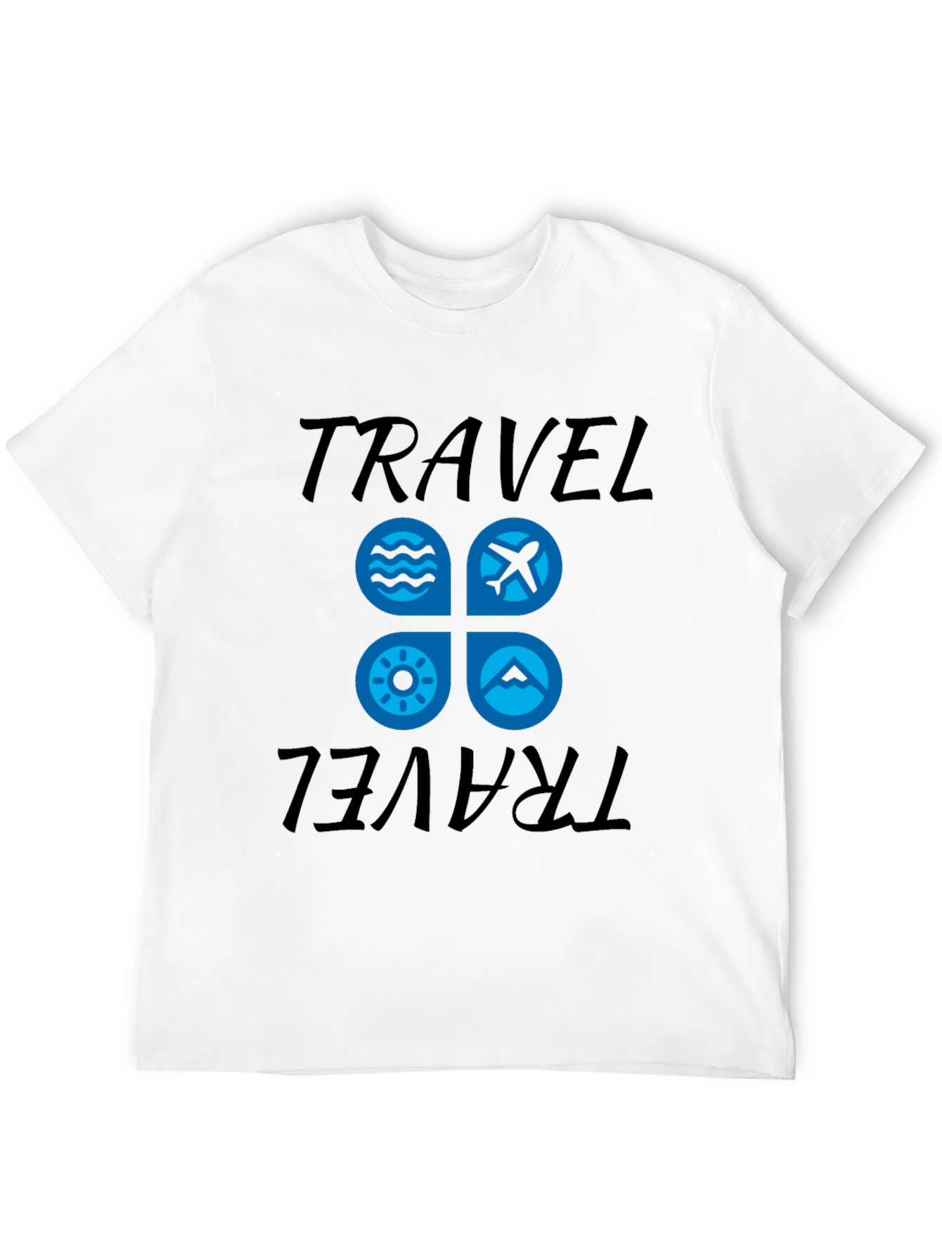 Travel Graphic Black T-Shirt