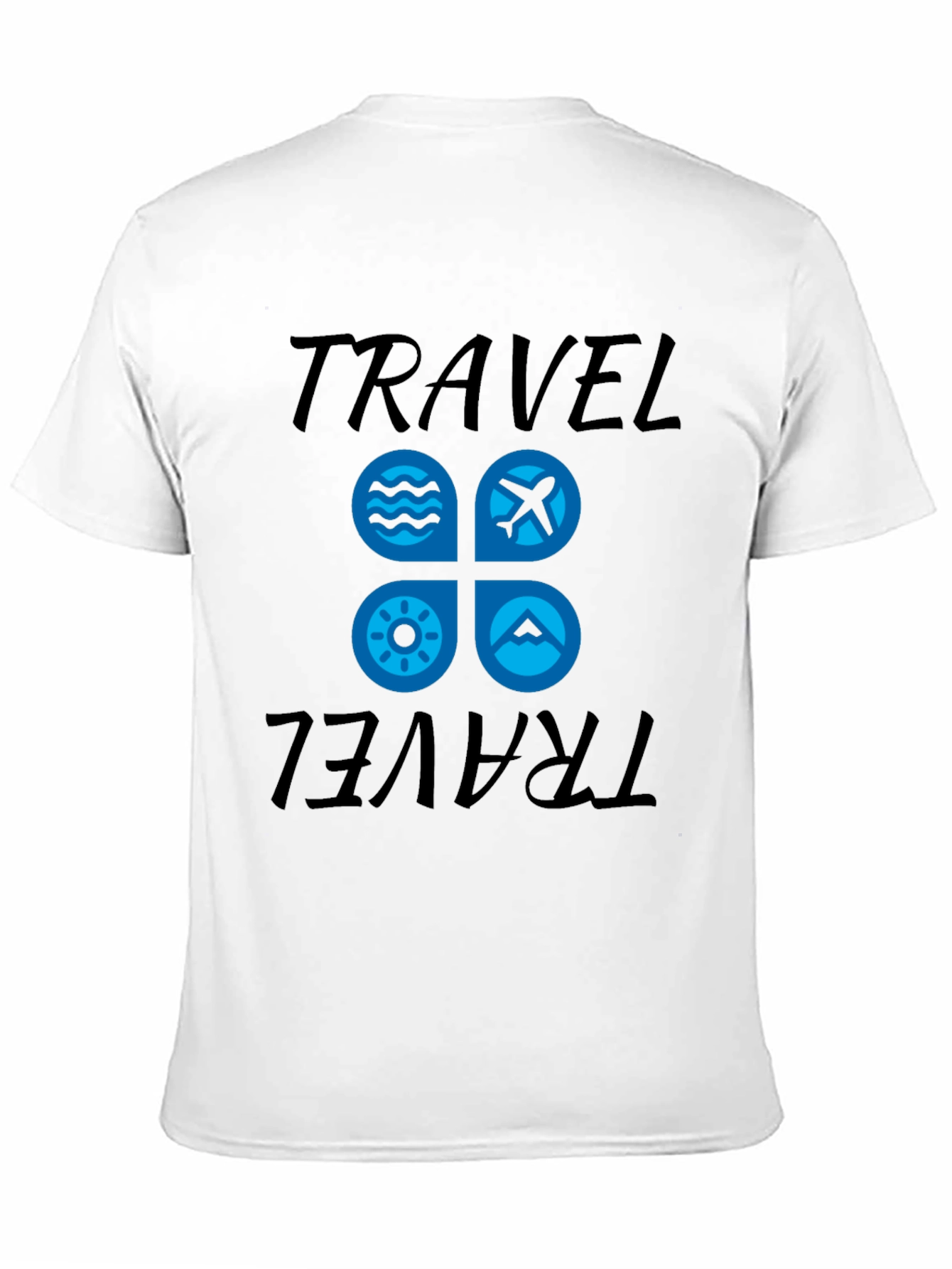 Travel Graphic Black T-Shirt