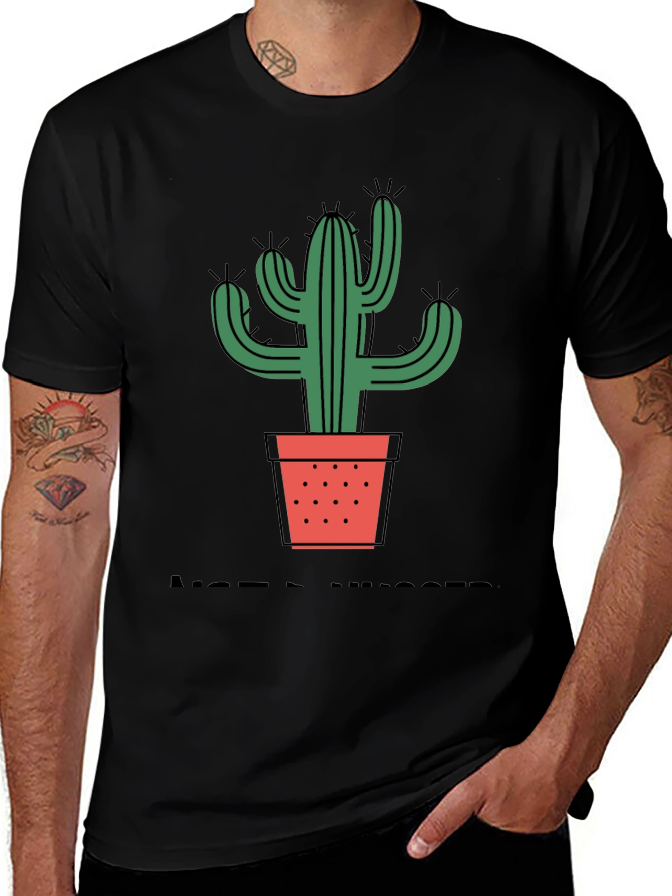 Cactus Potted Plant Graphic Tee