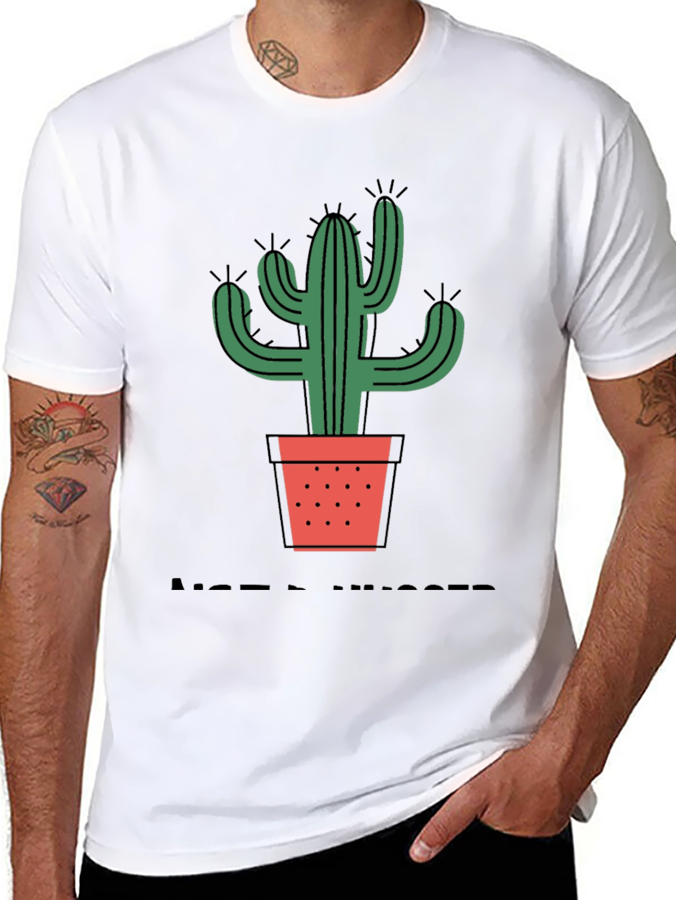 Cactus Potted Plant Graphic Tee