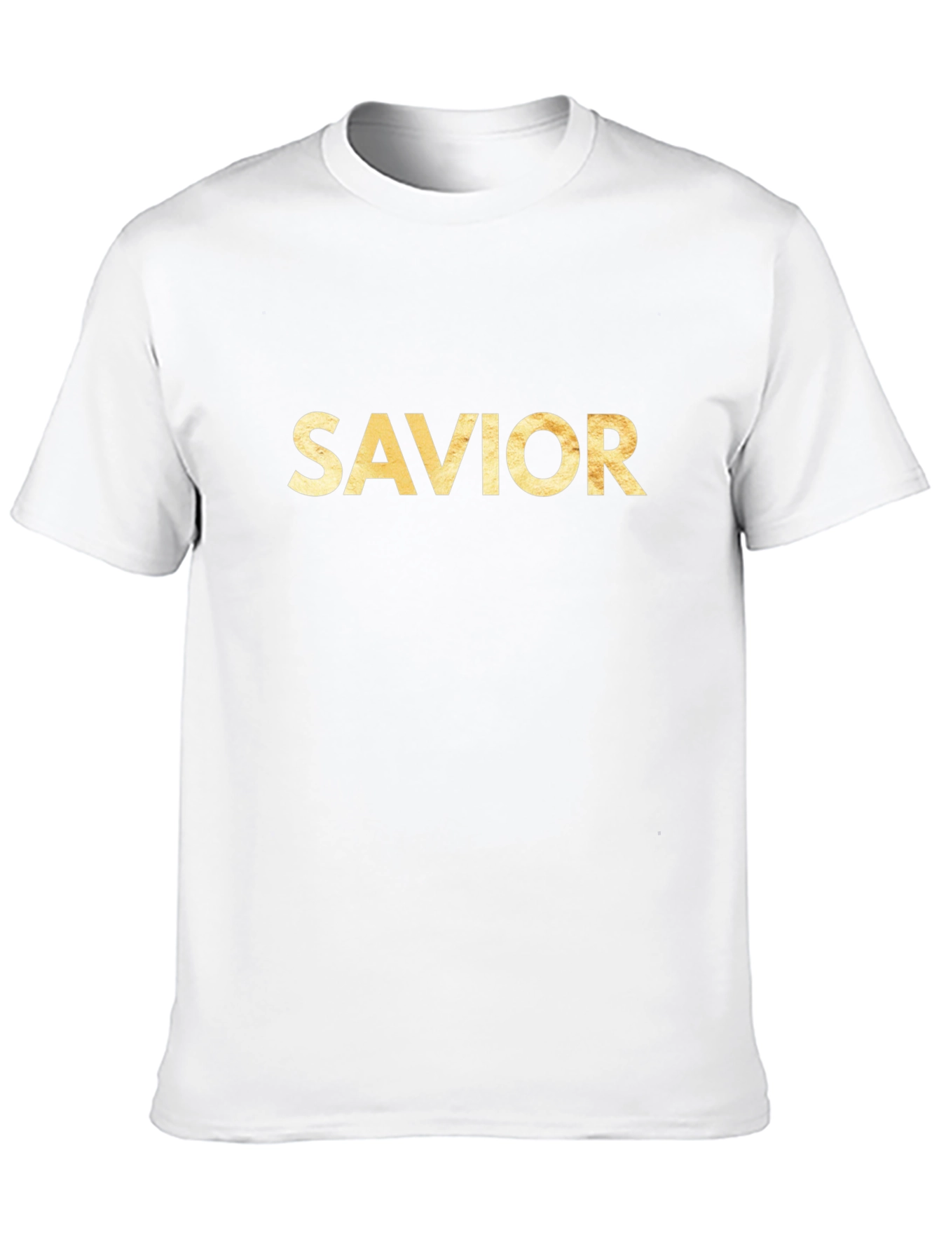 Savior Graphic Print Black T-Shirt for Men