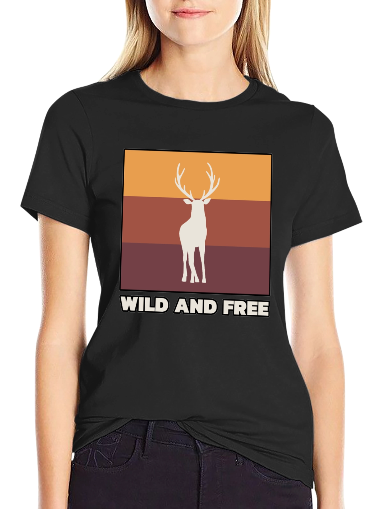 Wild and Free Deer Graphic Tee