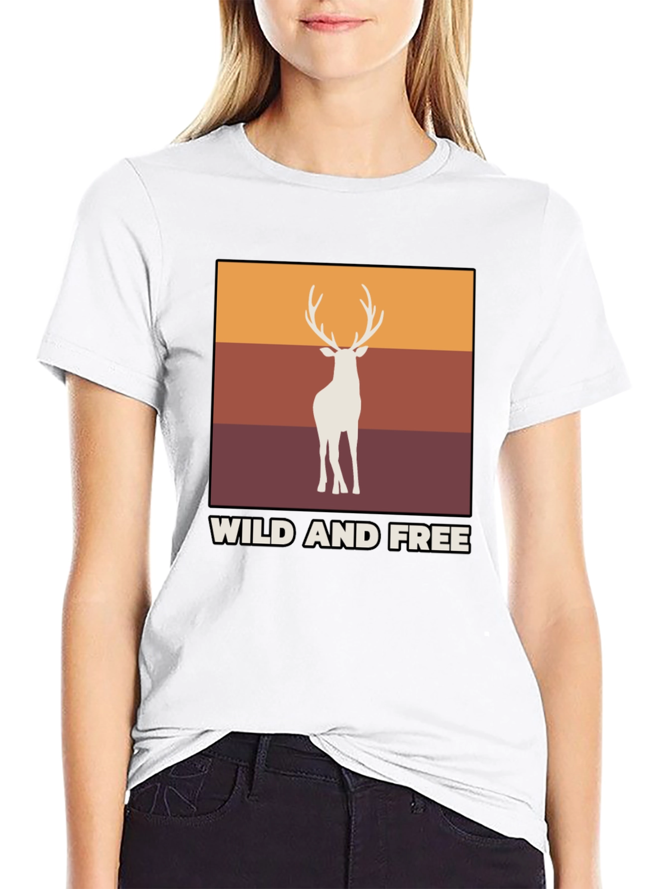 Wild and Free Deer Graphic Tee