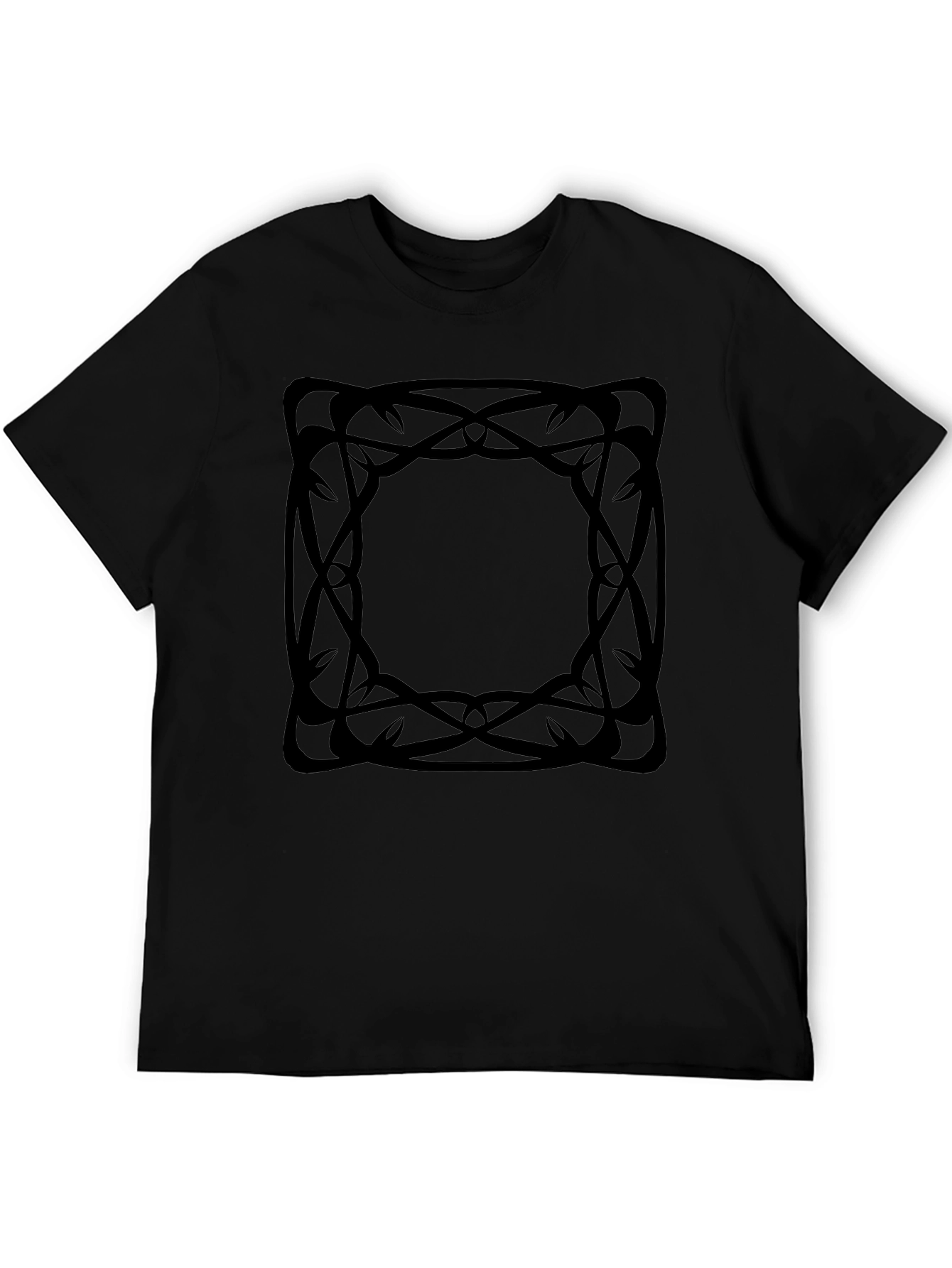 Abstract Graphic Tee - Black
