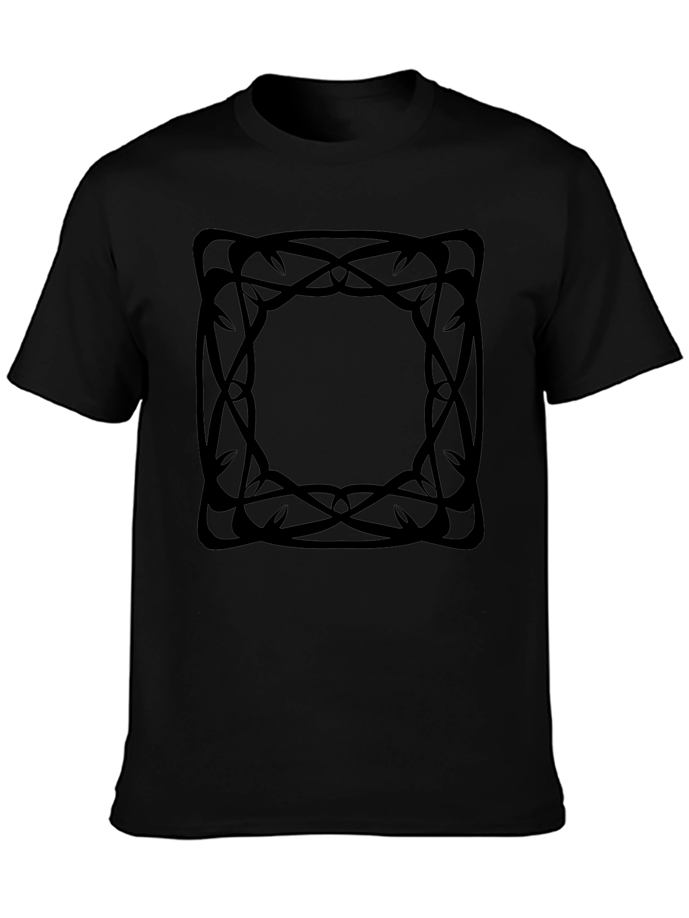 Abstract Graphic Tee - Black