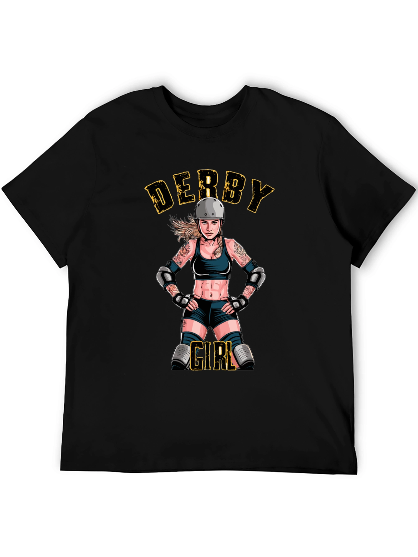 Derby Girl Black T-Shirt - Roller Derby Apparel