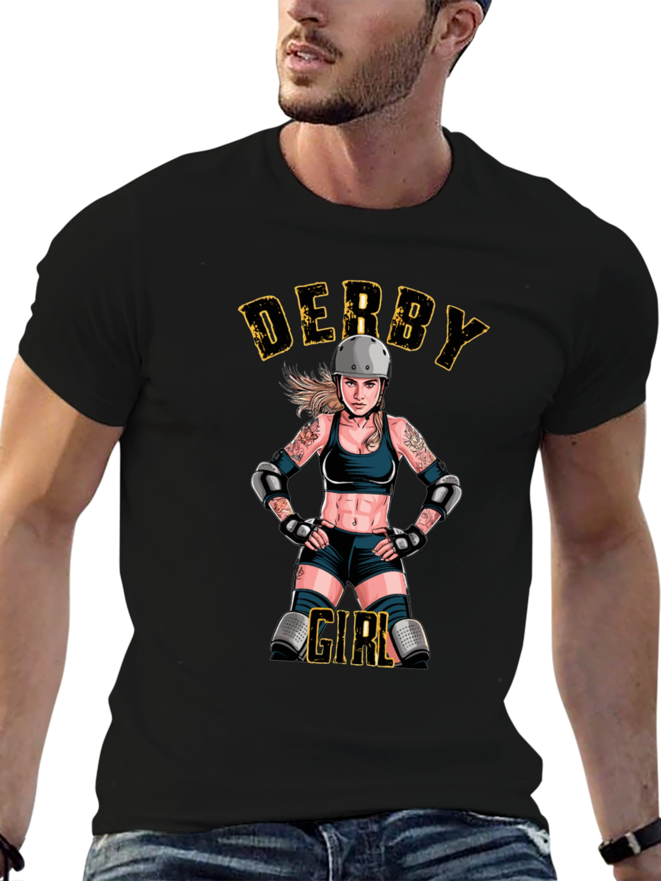 Derby Girl Black T-Shirt - Roller Derby Apparel