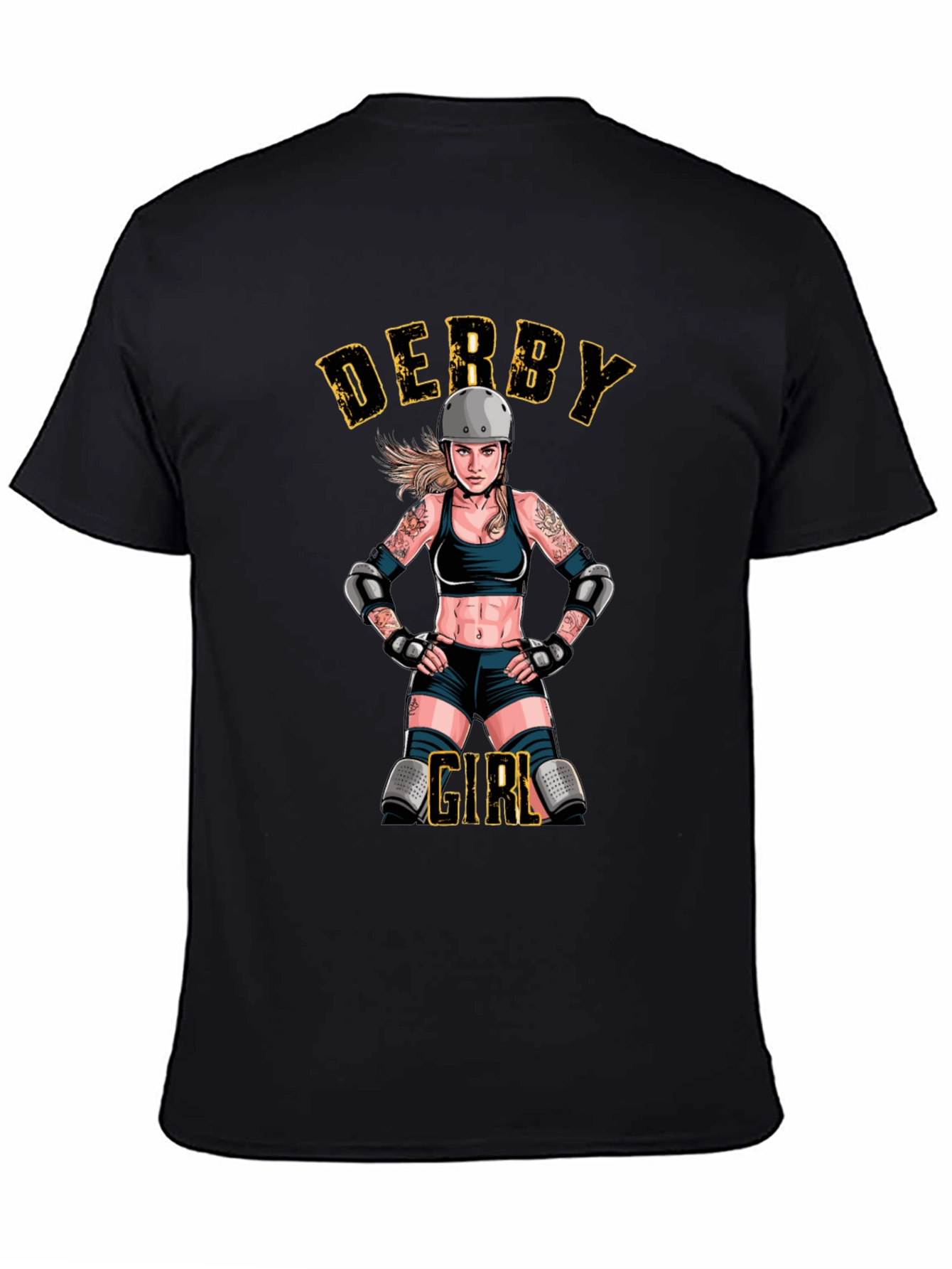 Derby Girl Black T-Shirt - Roller Derby Apparel