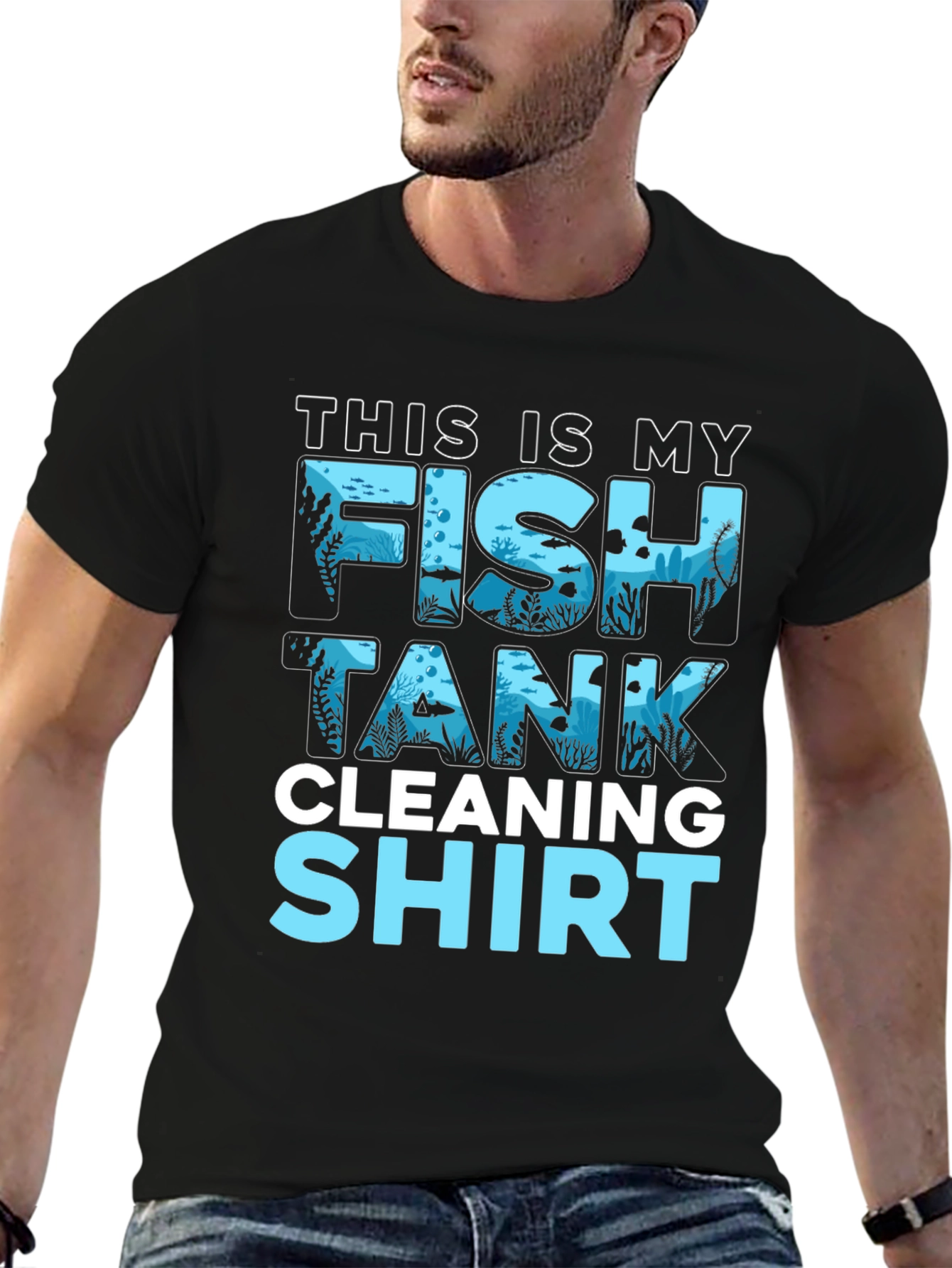 Fish Tank Cleaning T-Shirt - Funny Aquarium Keeper Tee