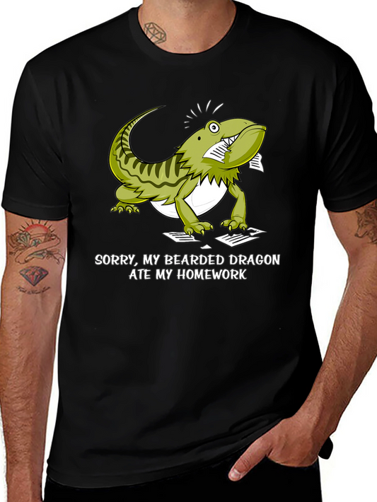 Bearded Dragon Ate My Homework Funny T-Shirt