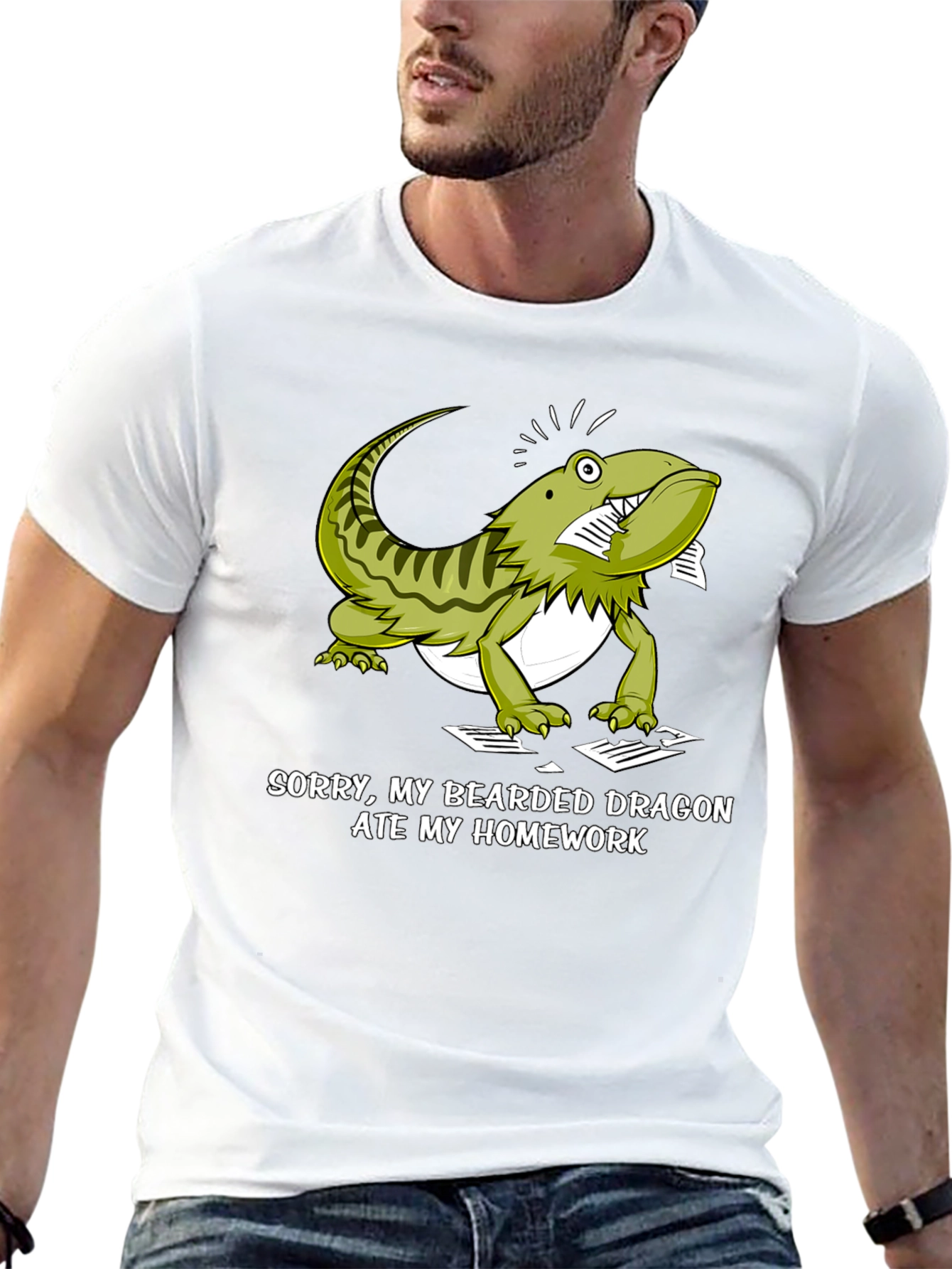 Bearded Dragon Ate My Homework Funny T-Shirt