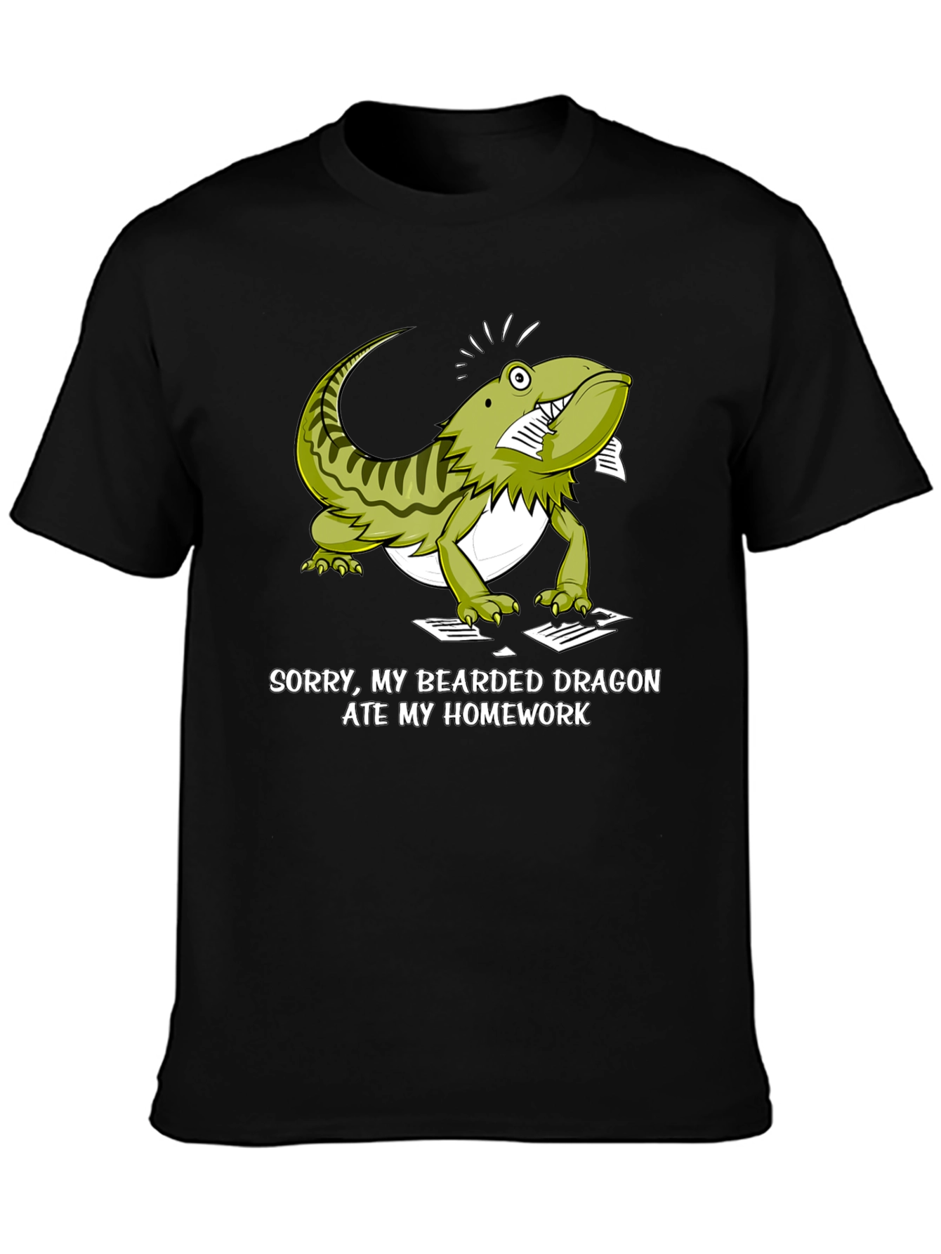 Bearded Dragon Ate My Homework Funny T-Shirt