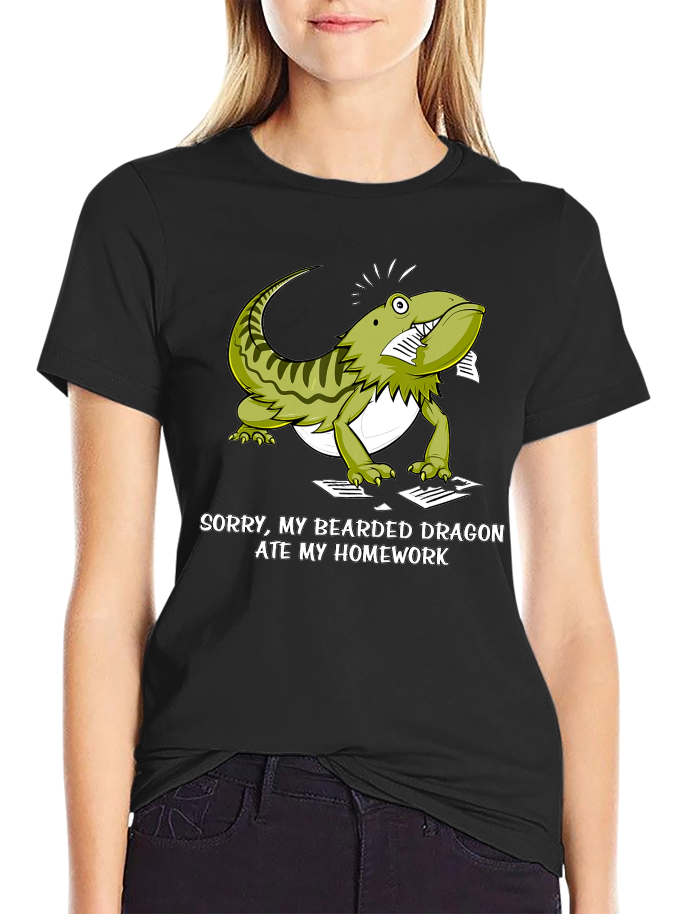 Bearded Dragon Ate My Homework Funny T-Shirt