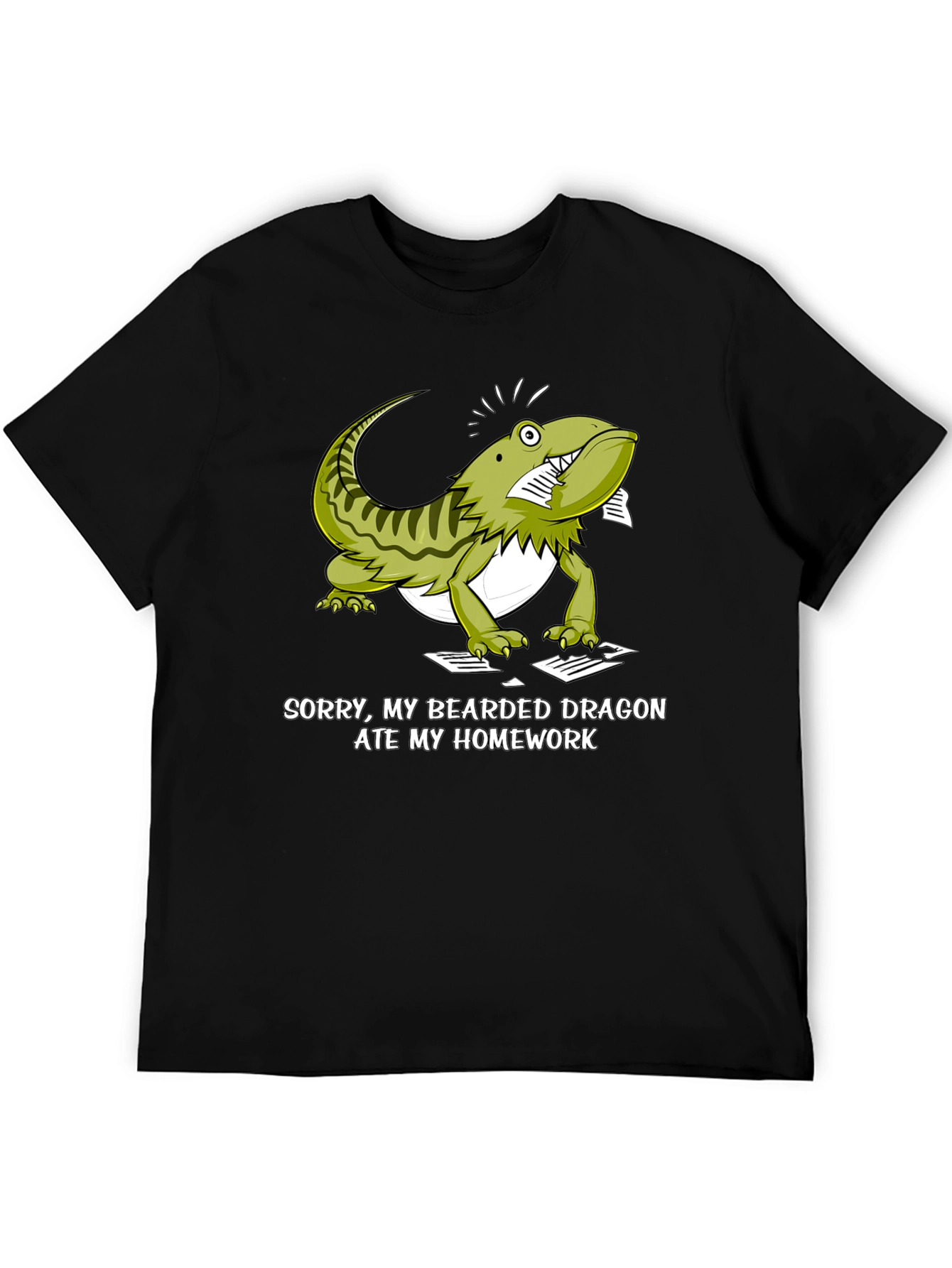 Bearded Dragon Ate My Homework Funny T-Shirt