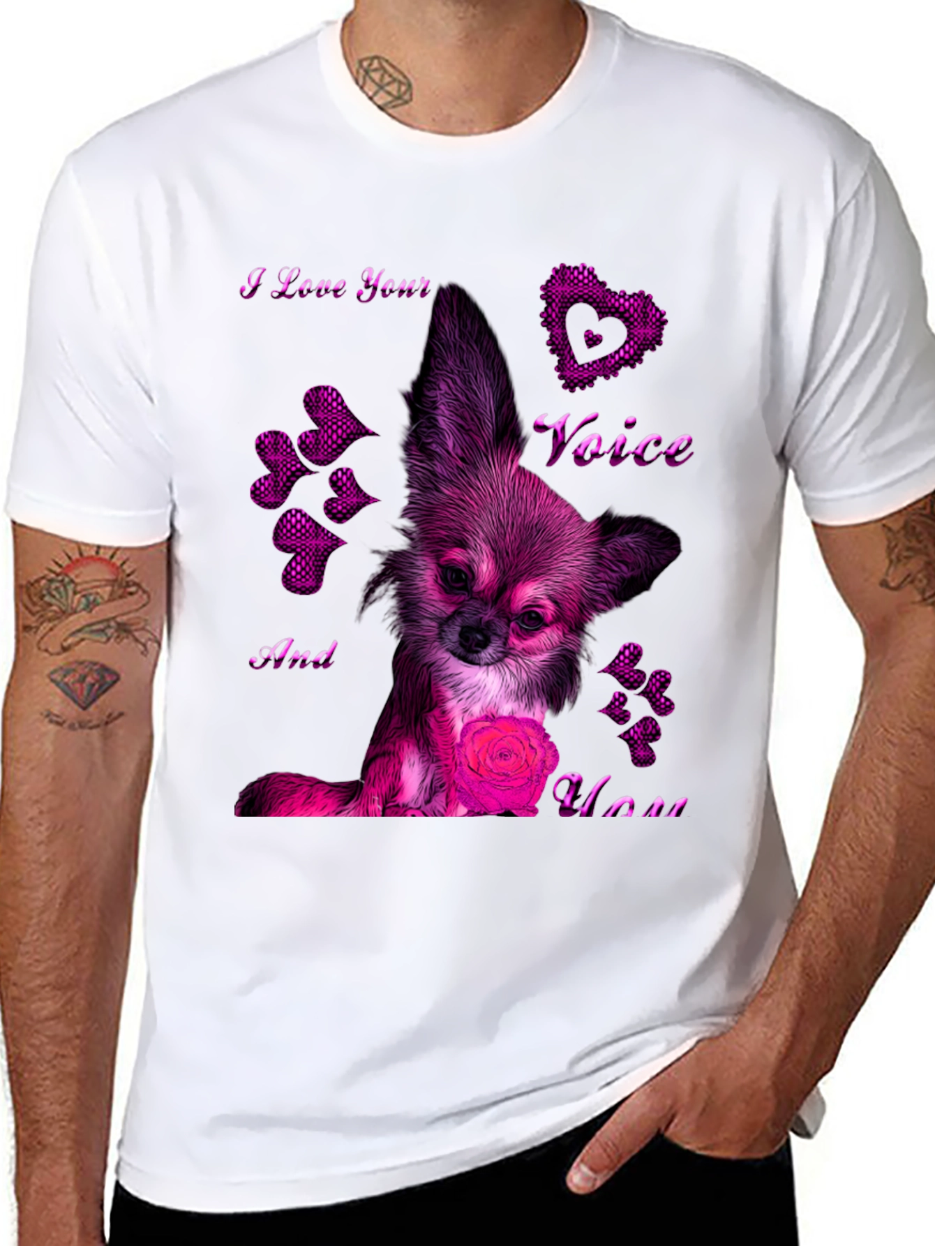 I Love Your Voice Chihuahua T-Shirt