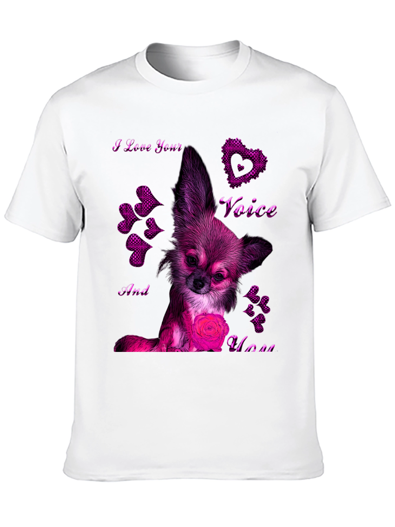 I Love Your Voice Chihuahua T-Shirt