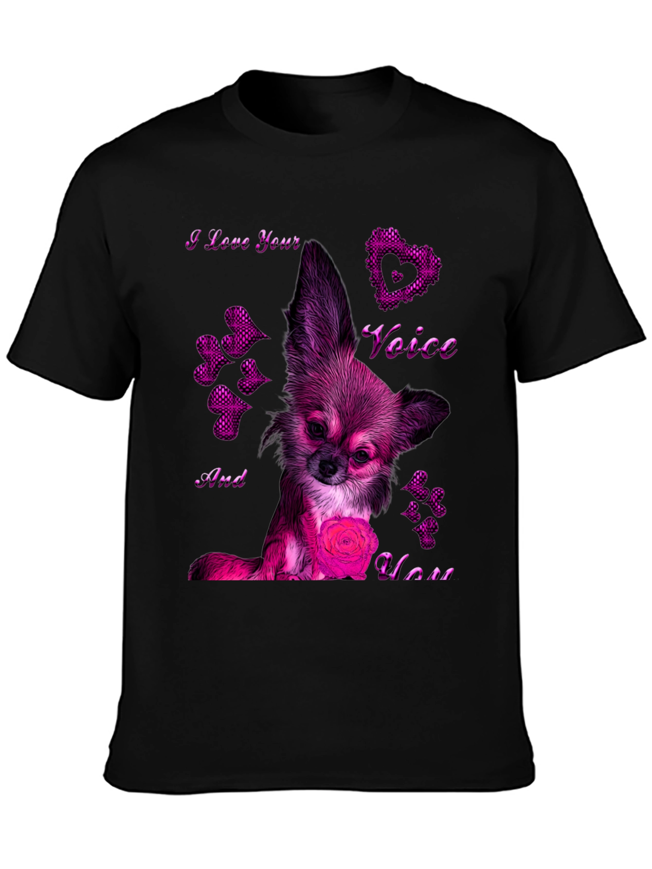 I Love Your Voice Chihuahua T-Shirt