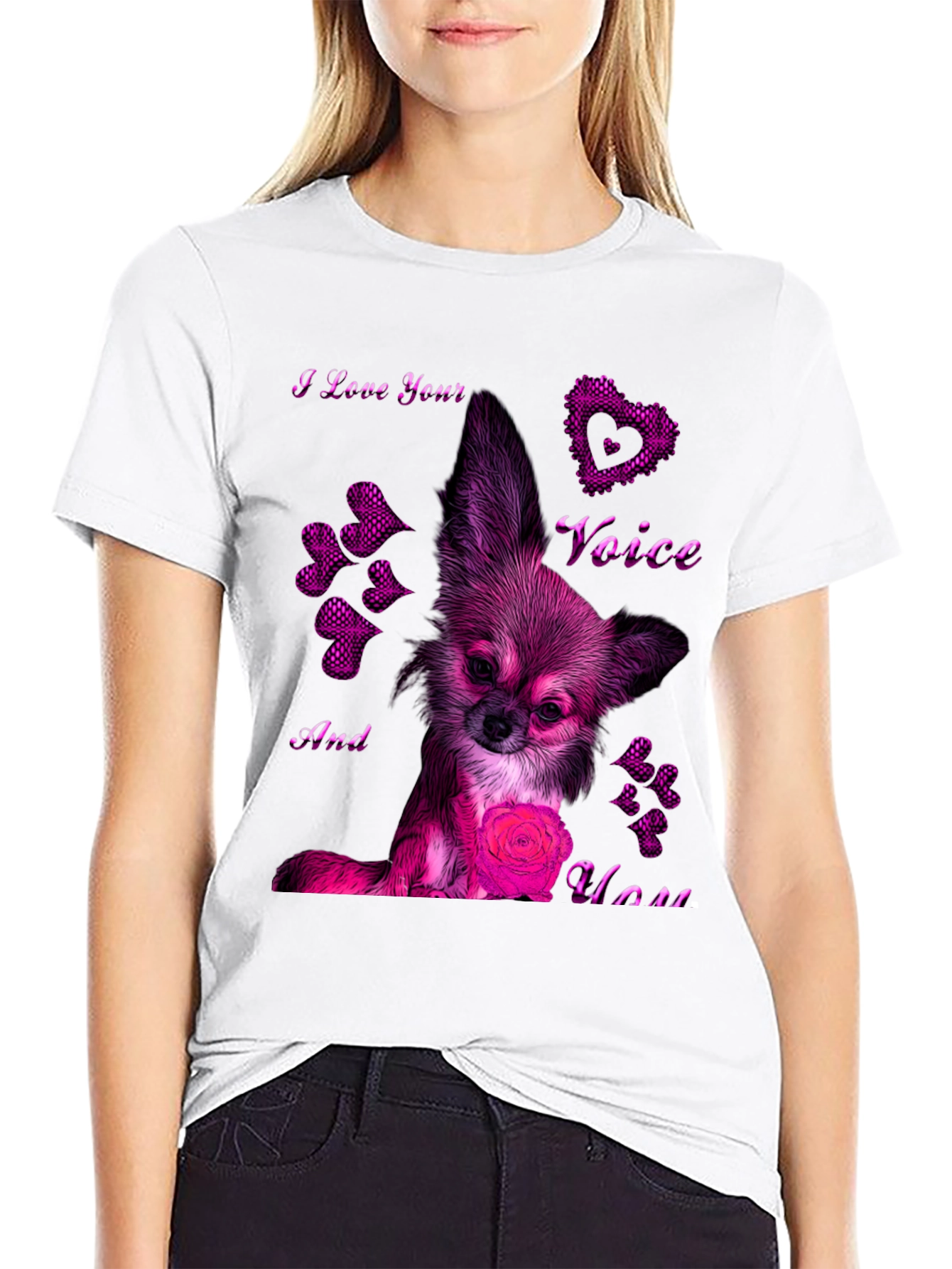 I Love Your Voice Chihuahua T-Shirt