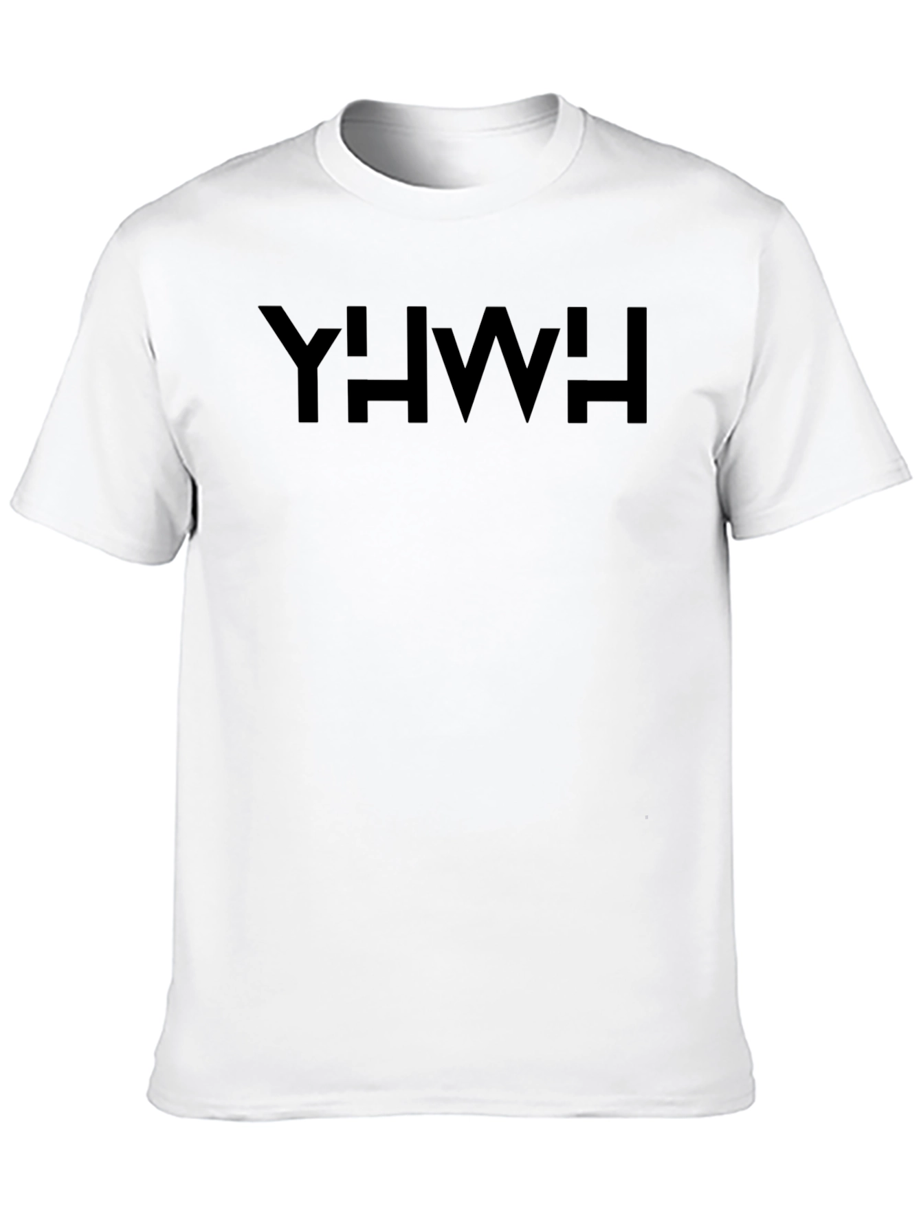YHWH T-Shirt Black Cotton Casual Graphic Tee