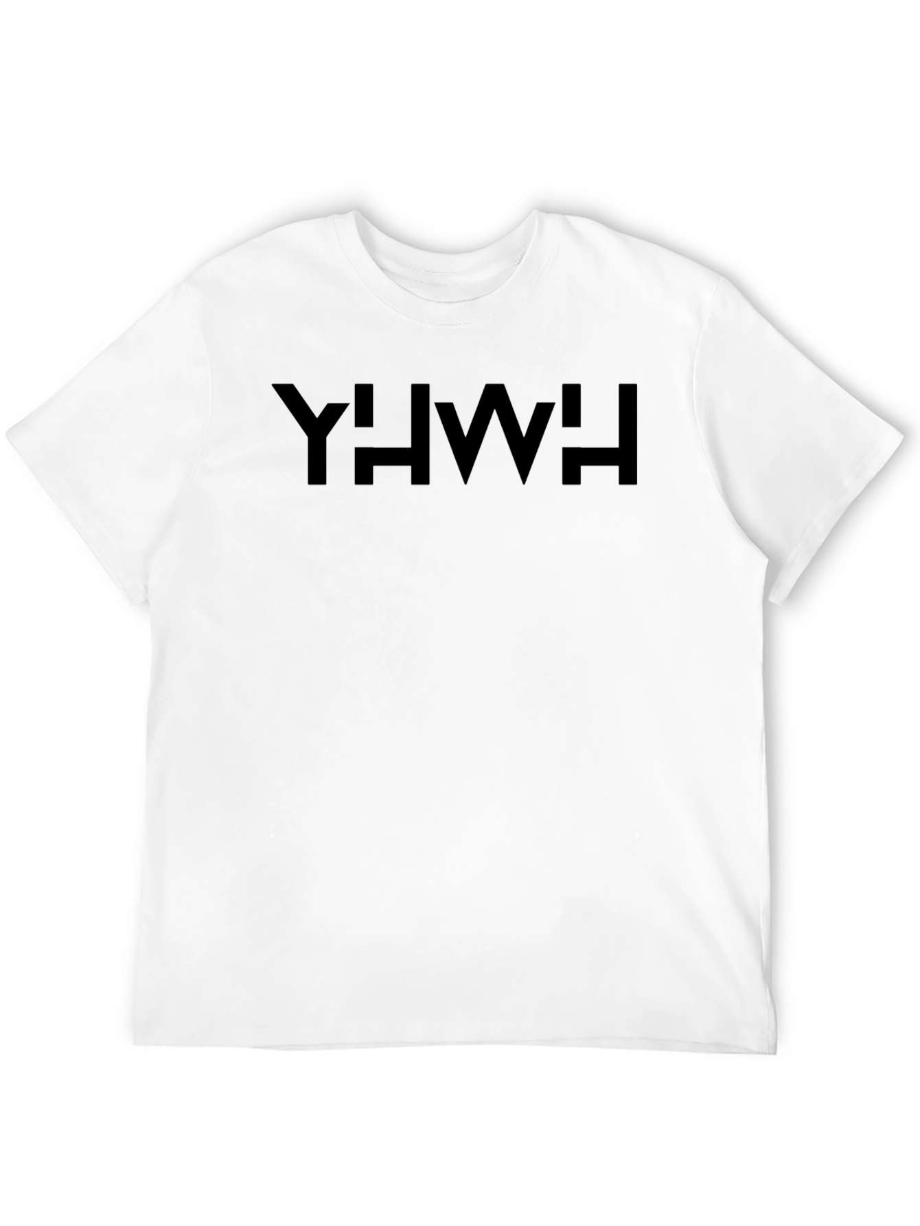 YHWH T-Shirt Black Cotton Casual Graphic Tee
