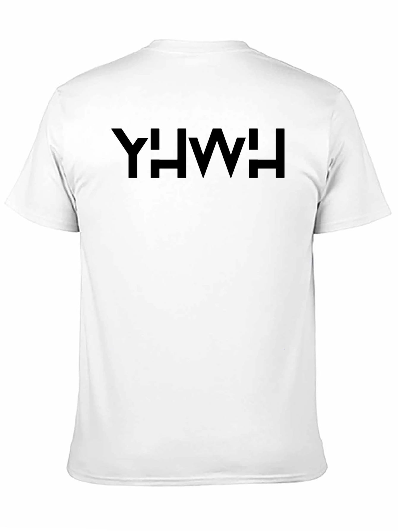 YHWH T-Shirt Black Cotton Casual Graphic Tee