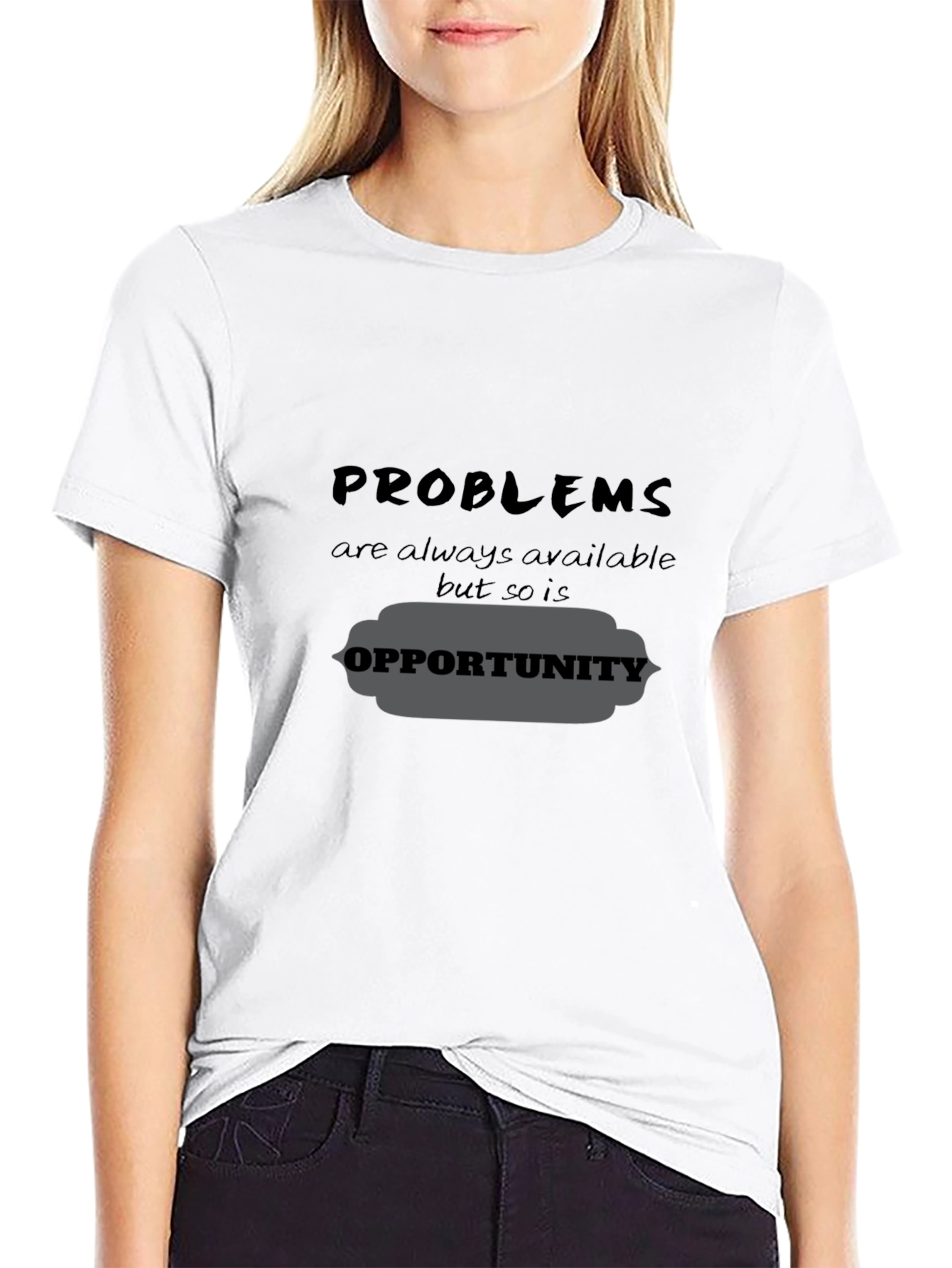 Problems Opportunity Graphic Tee - Black