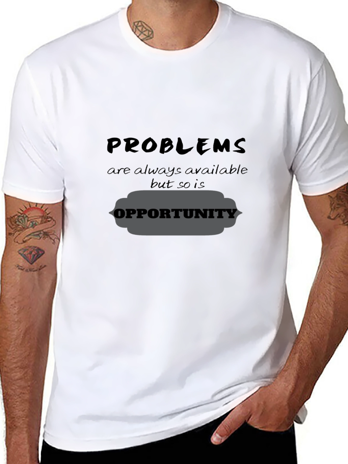 Problems Opportunity Graphic Tee - Black