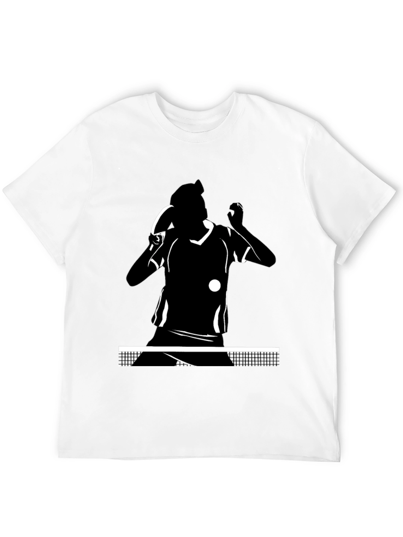 Table Tennis Player Black T-Shirt