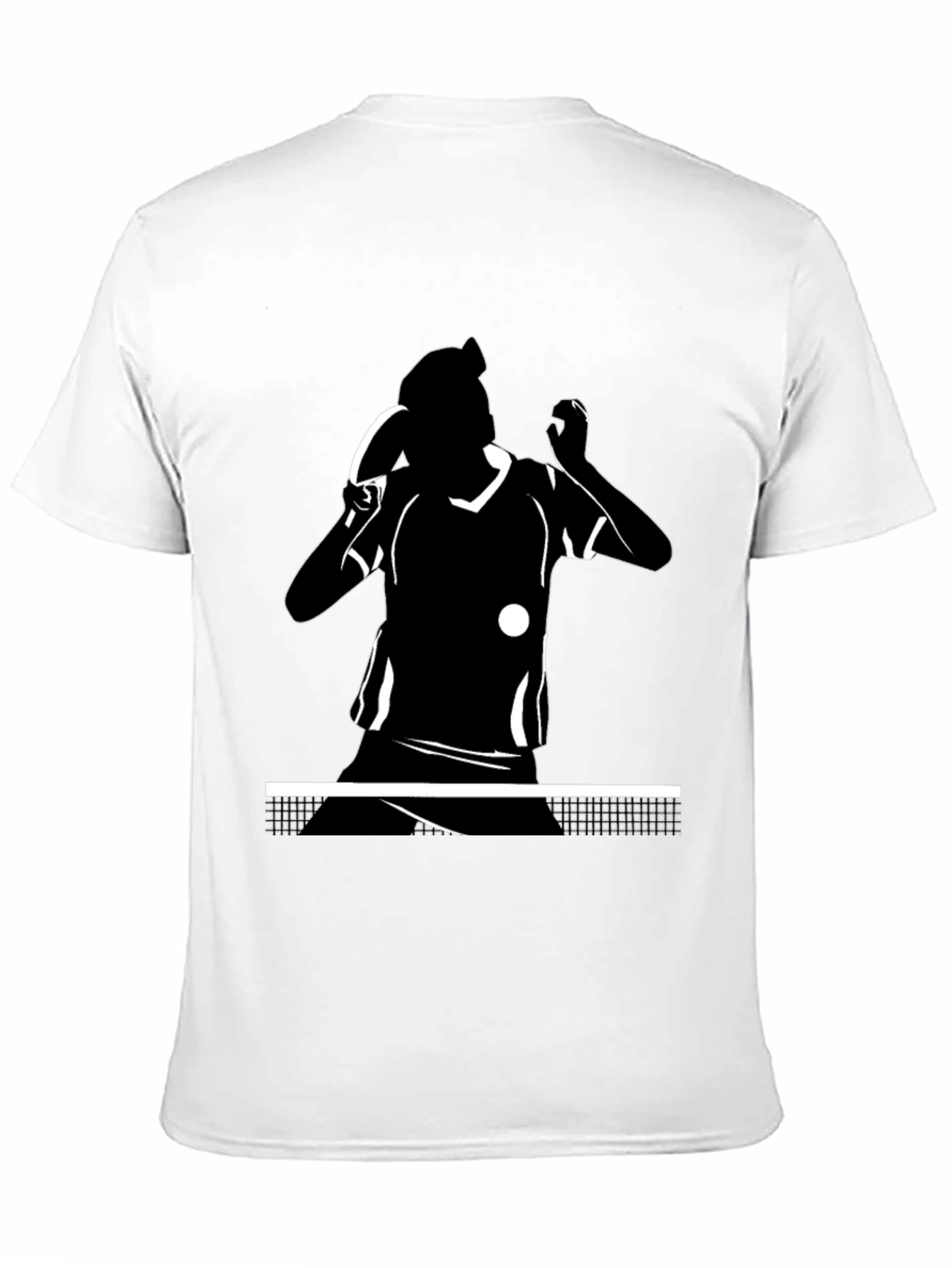 Table Tennis Player Black T-Shirt