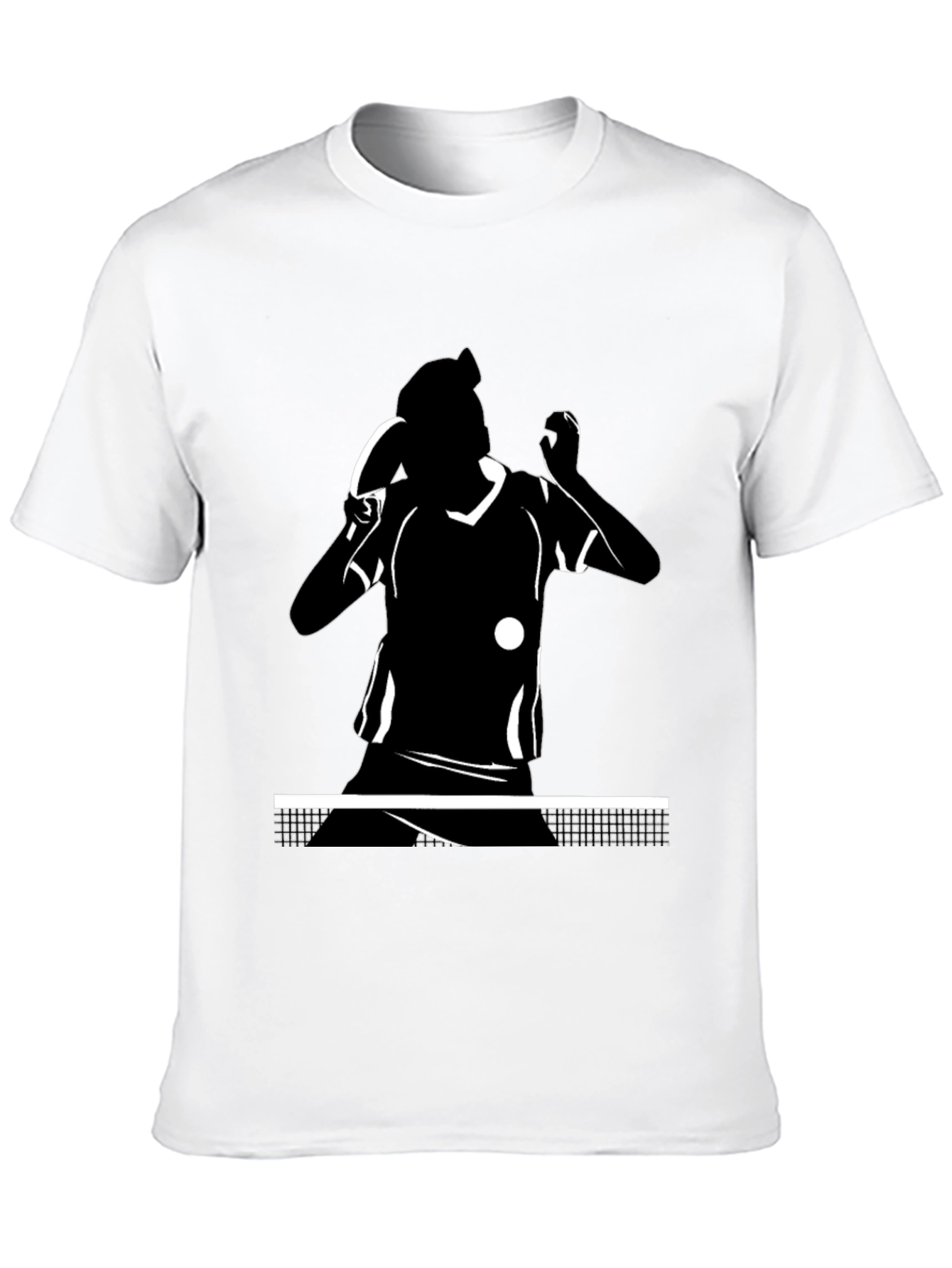 Table Tennis Player Black T-Shirt
